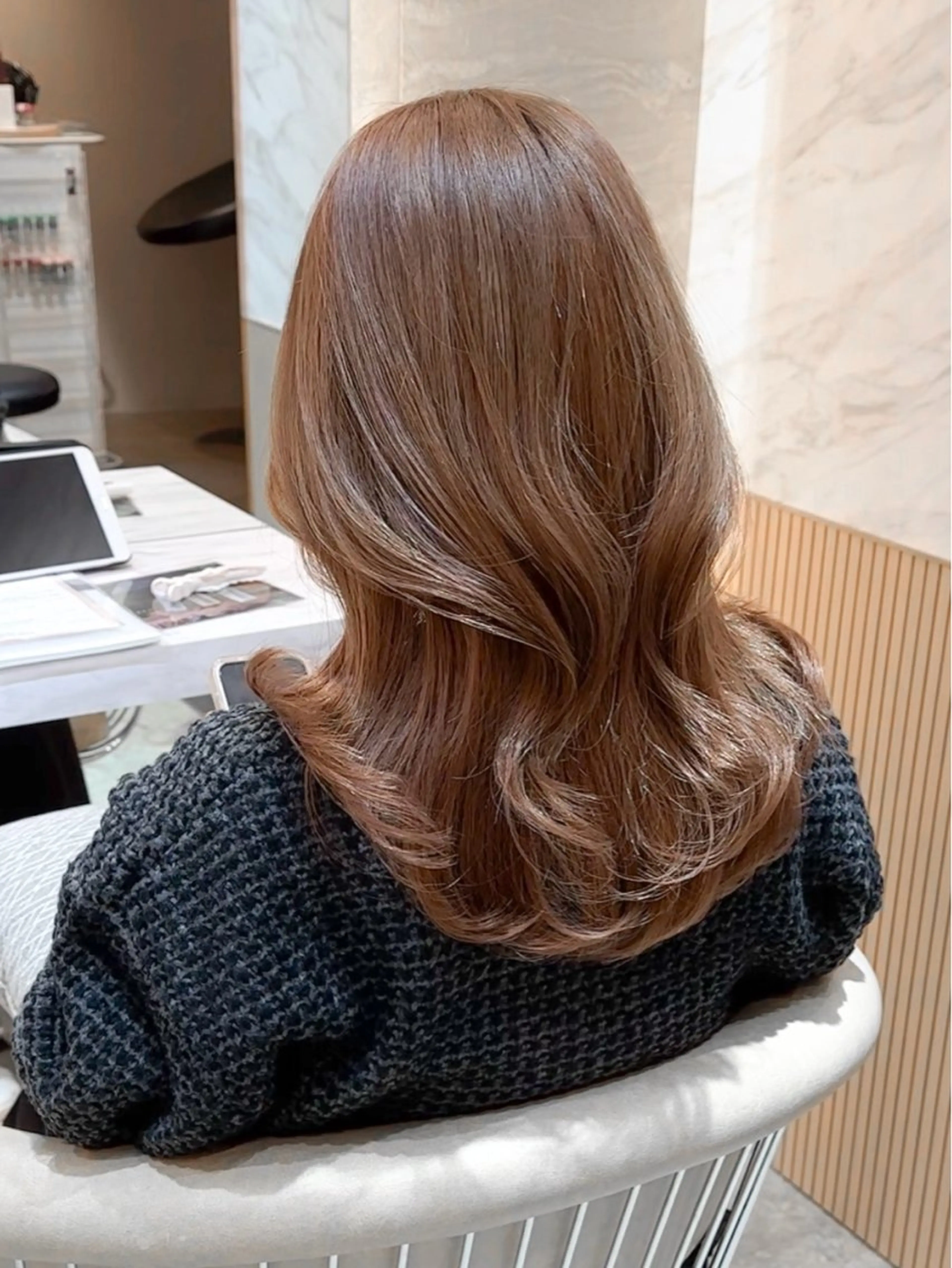 ミディアム 縮毛矯正/韓国ヘア /レイヤー🎀ミズキのヘアスタイル