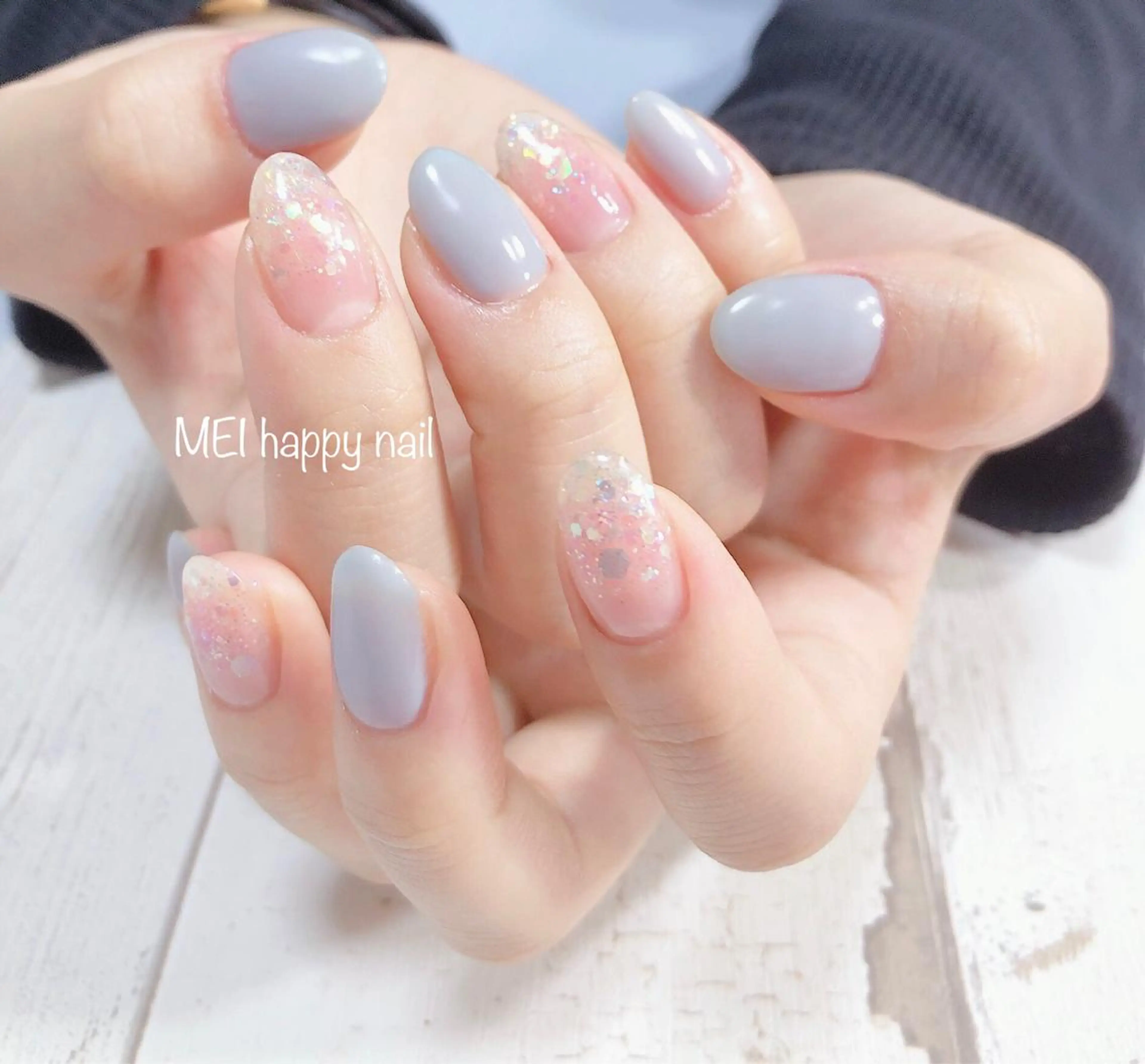 ネイル 北浦和 自爪育成ケアのネイルデザイン