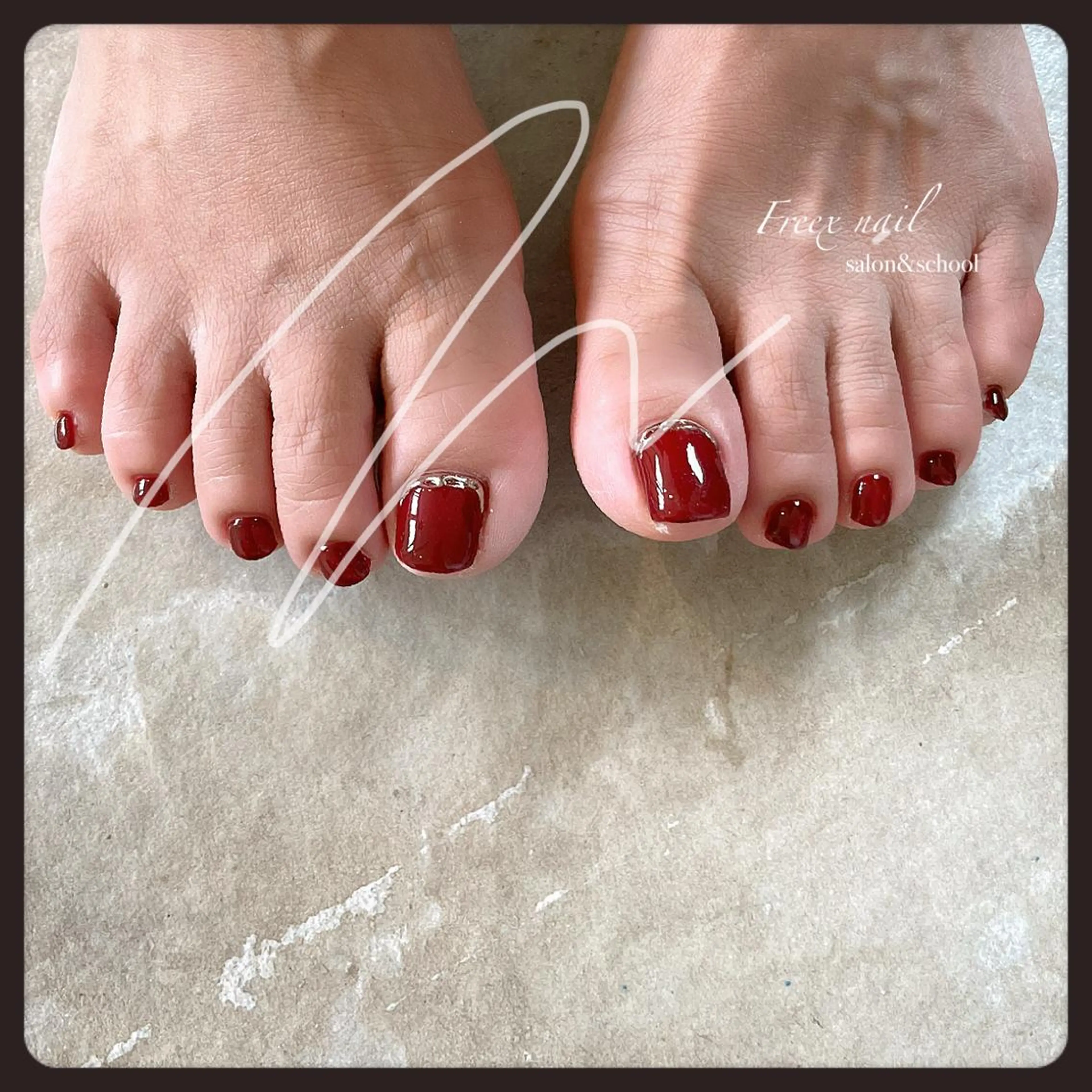 ネイル フットネイル フットネイル Freex nail所属・freex nail /ニュアンス/個性派のネイルデザイン