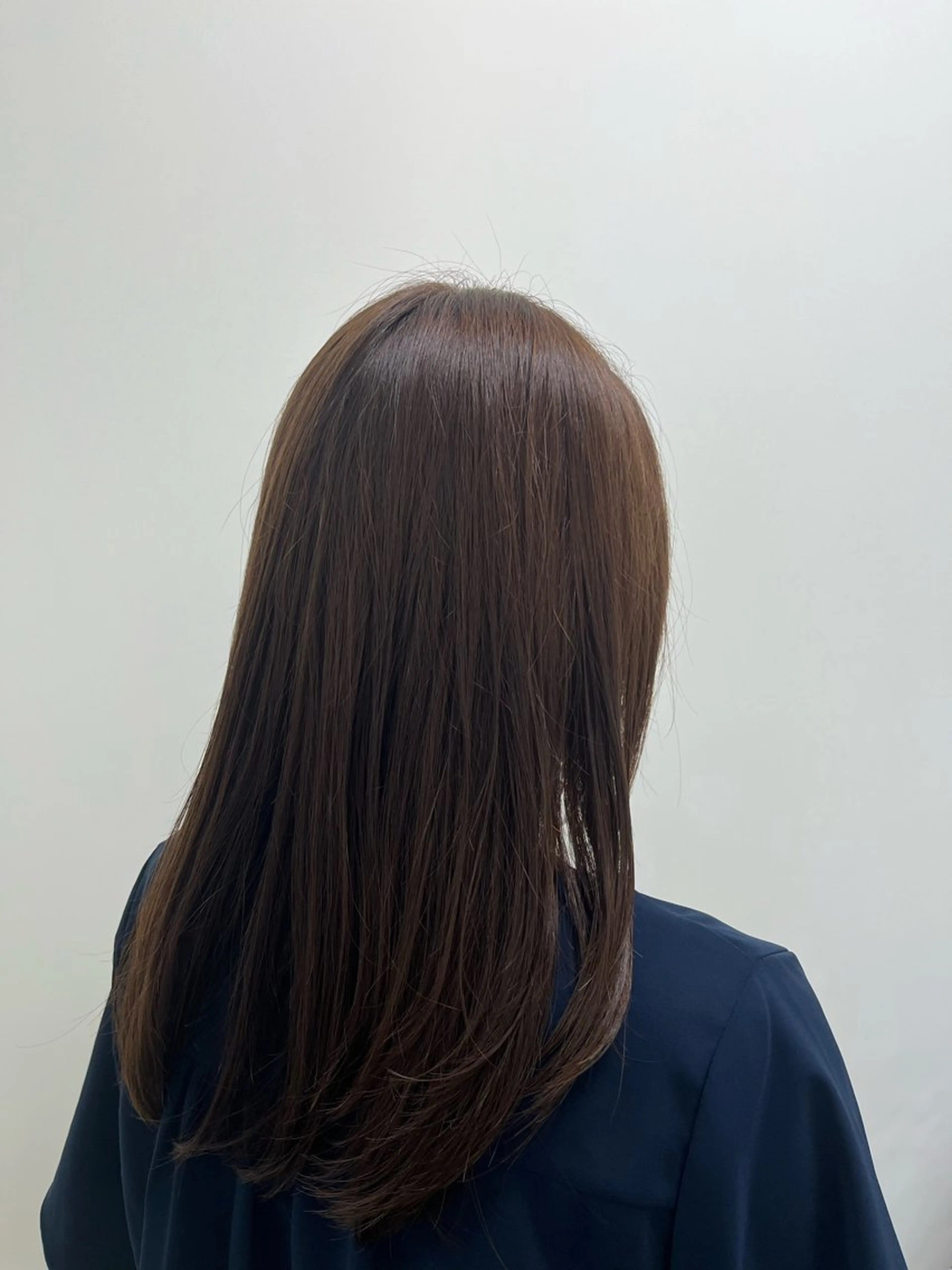 セミロング 新宿/小顔レイヤー/ 顔まわり/西慶太朗のヘアスタイル