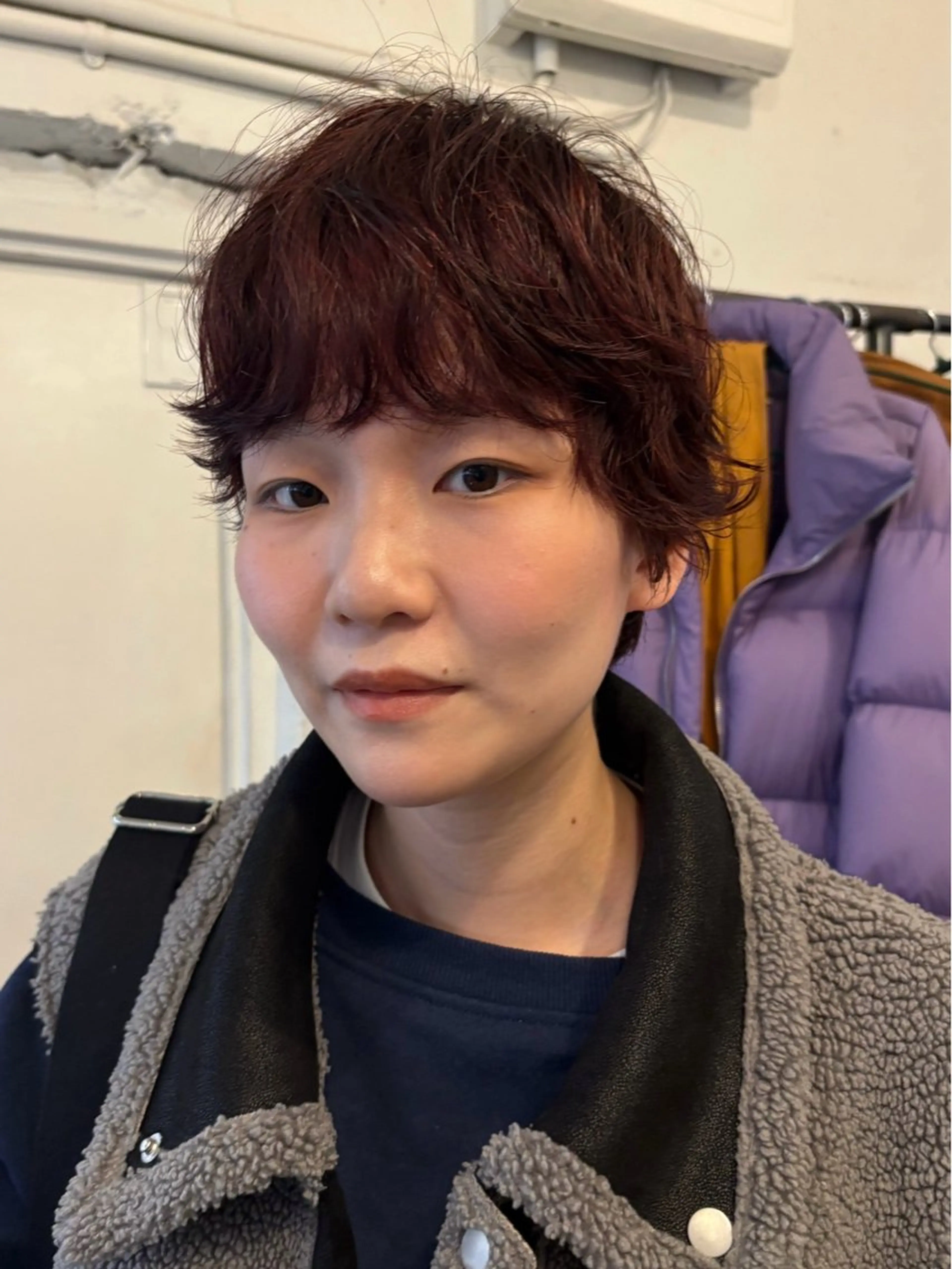 ショート カット ヘアカラー パーマ ✴︎UNU ✴︎モエカのヘアスタイル