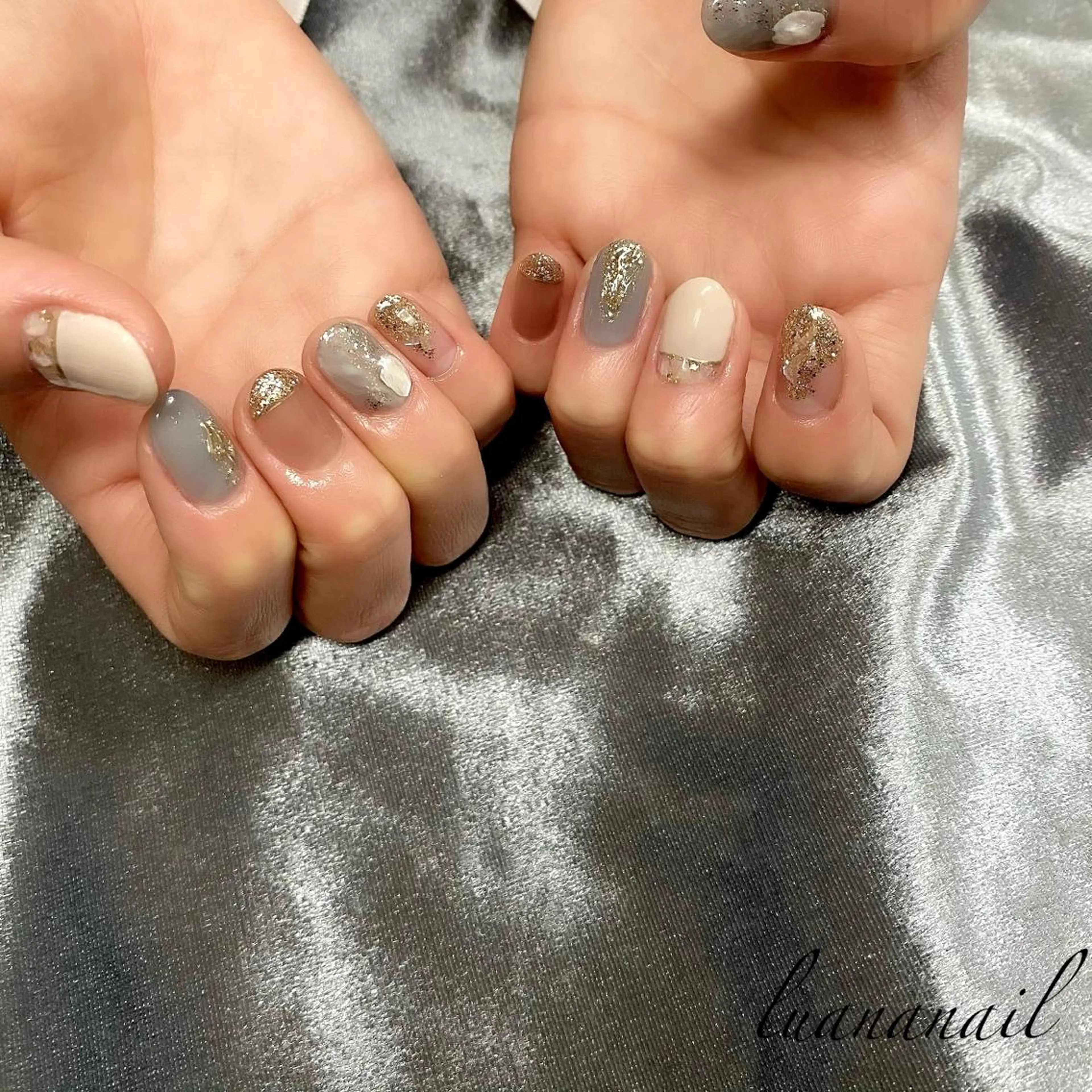 ネイル ショートネイル ハンドネイル luana nailのネイルデザイン