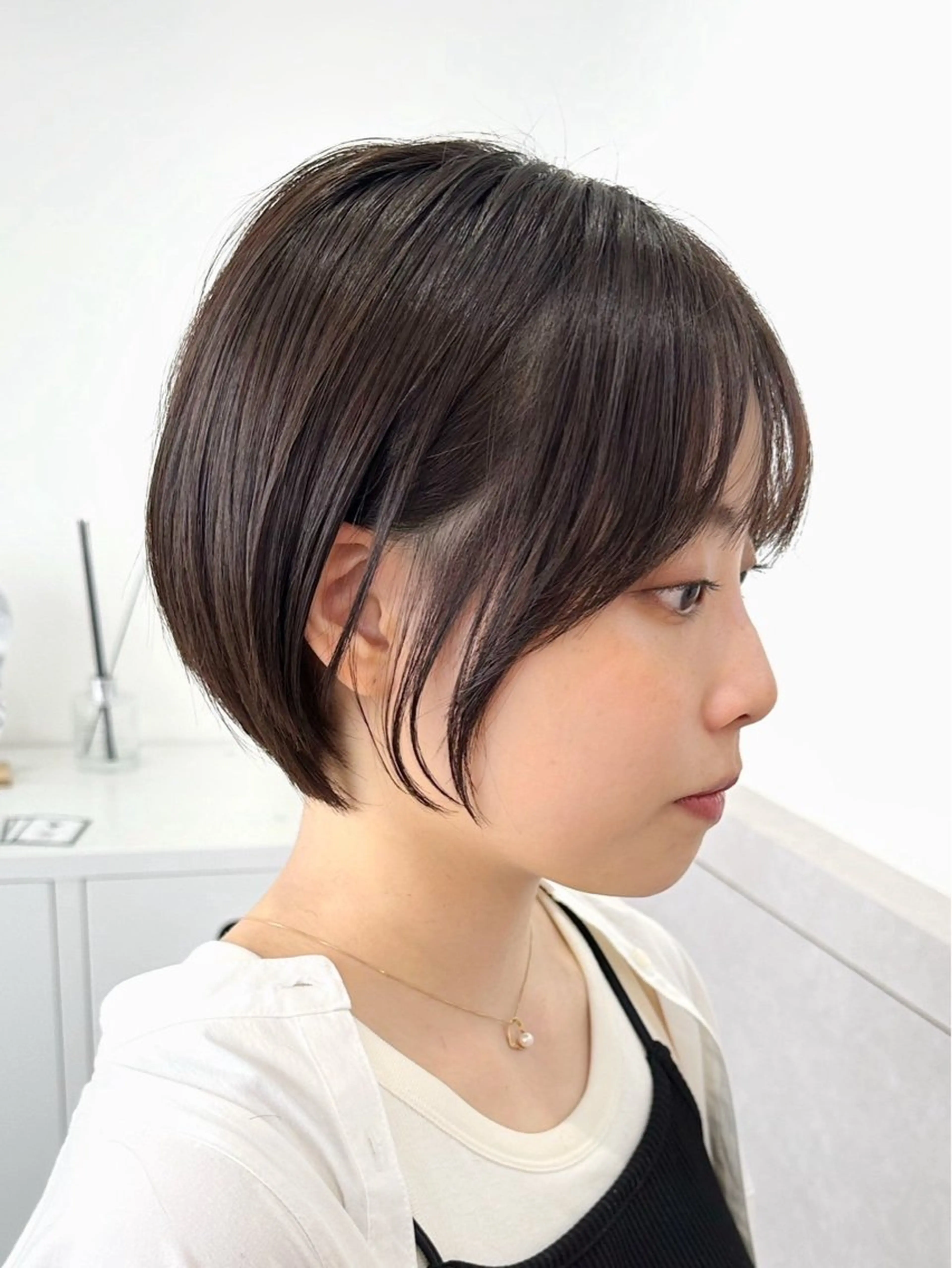 ショート カラー ブラウンカラー ダークブラウン hair salon suiw所属・suiw ♡AYA♡のヘアスタイル