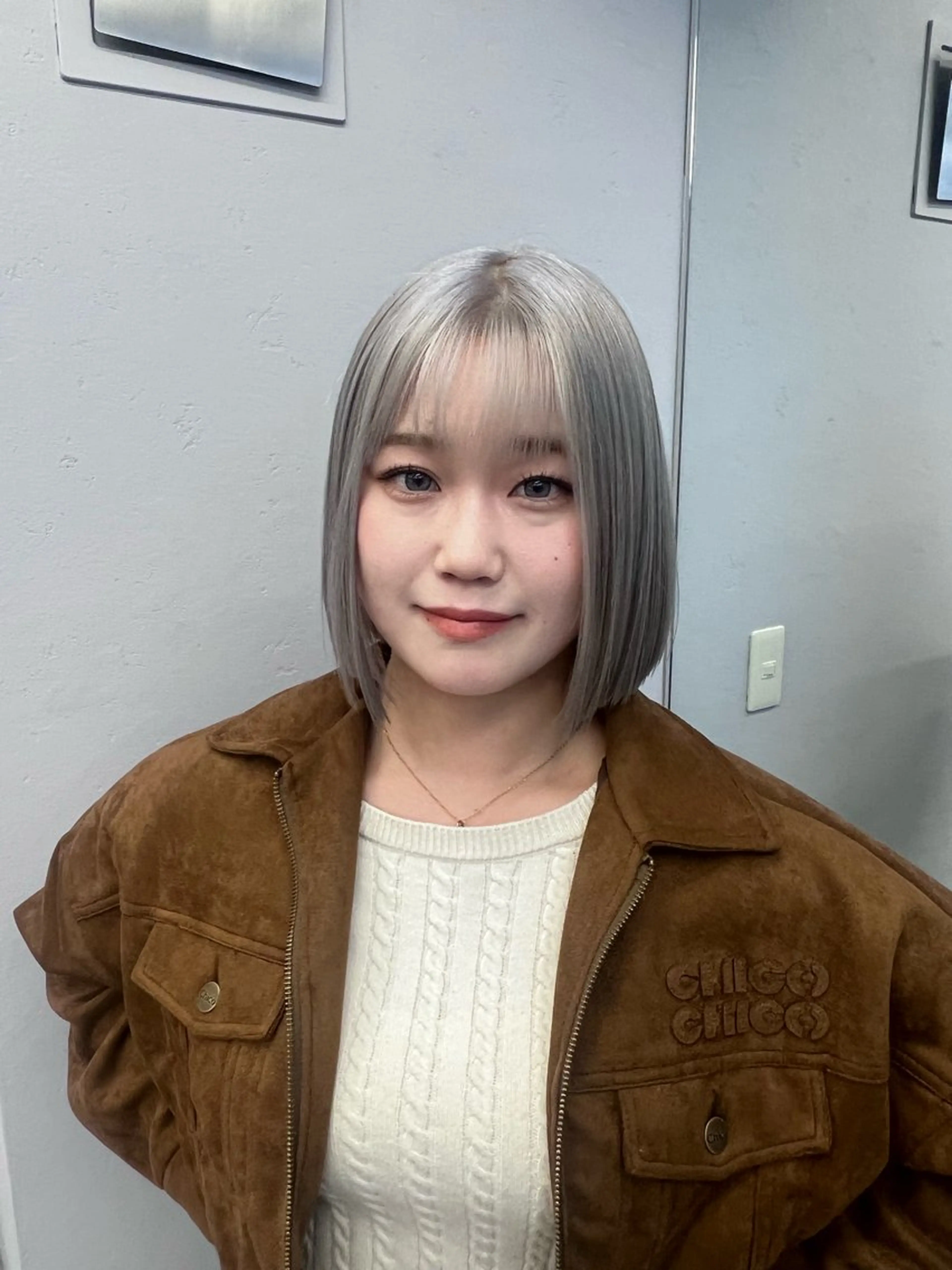 ミディアム ケアカラー 髪質改善 akari/髪質改善 /ブリーチ/名古屋のヘアスタイル