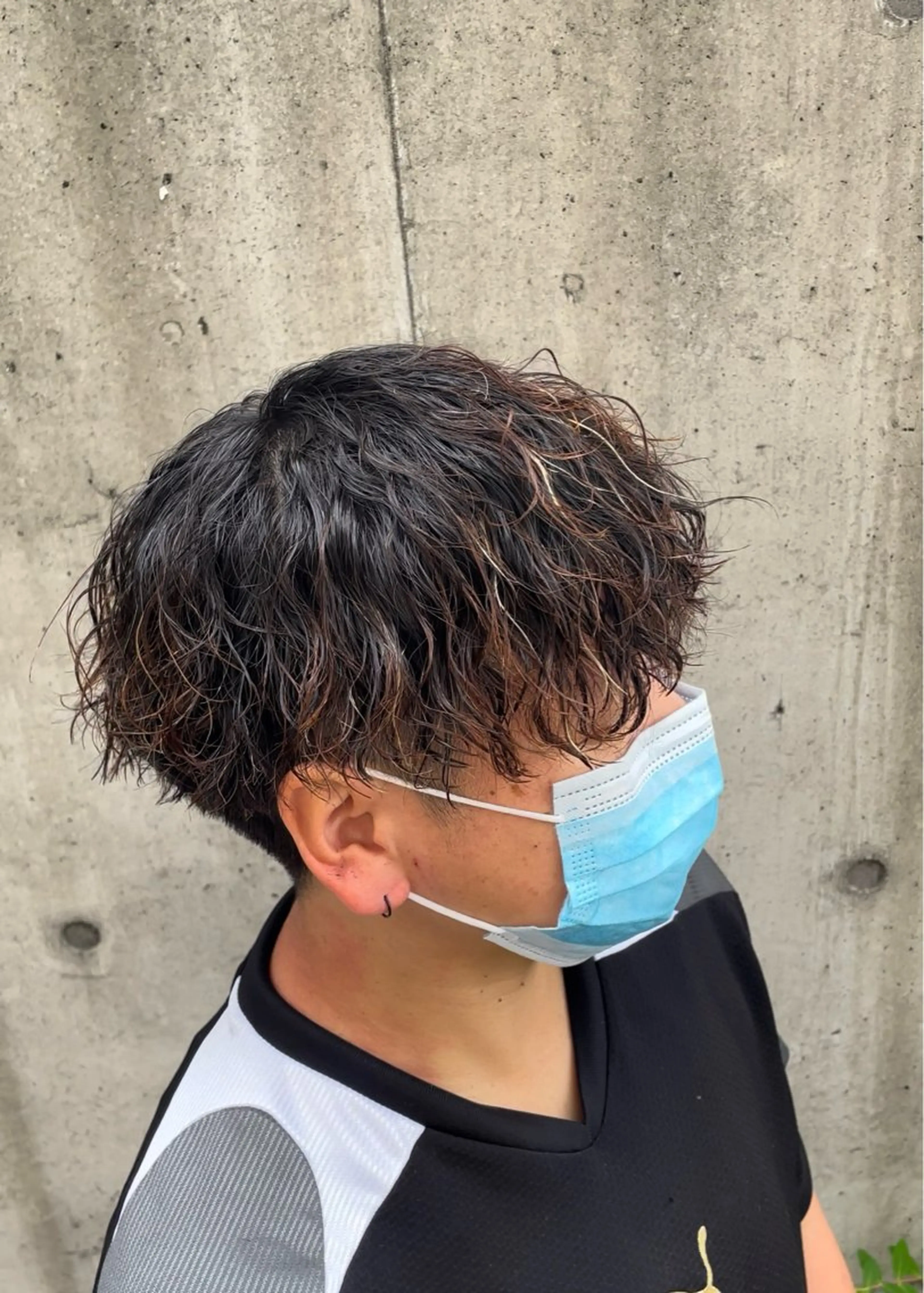 パーマ メンズ マッシュ 小島 海斗のヘアスタイル