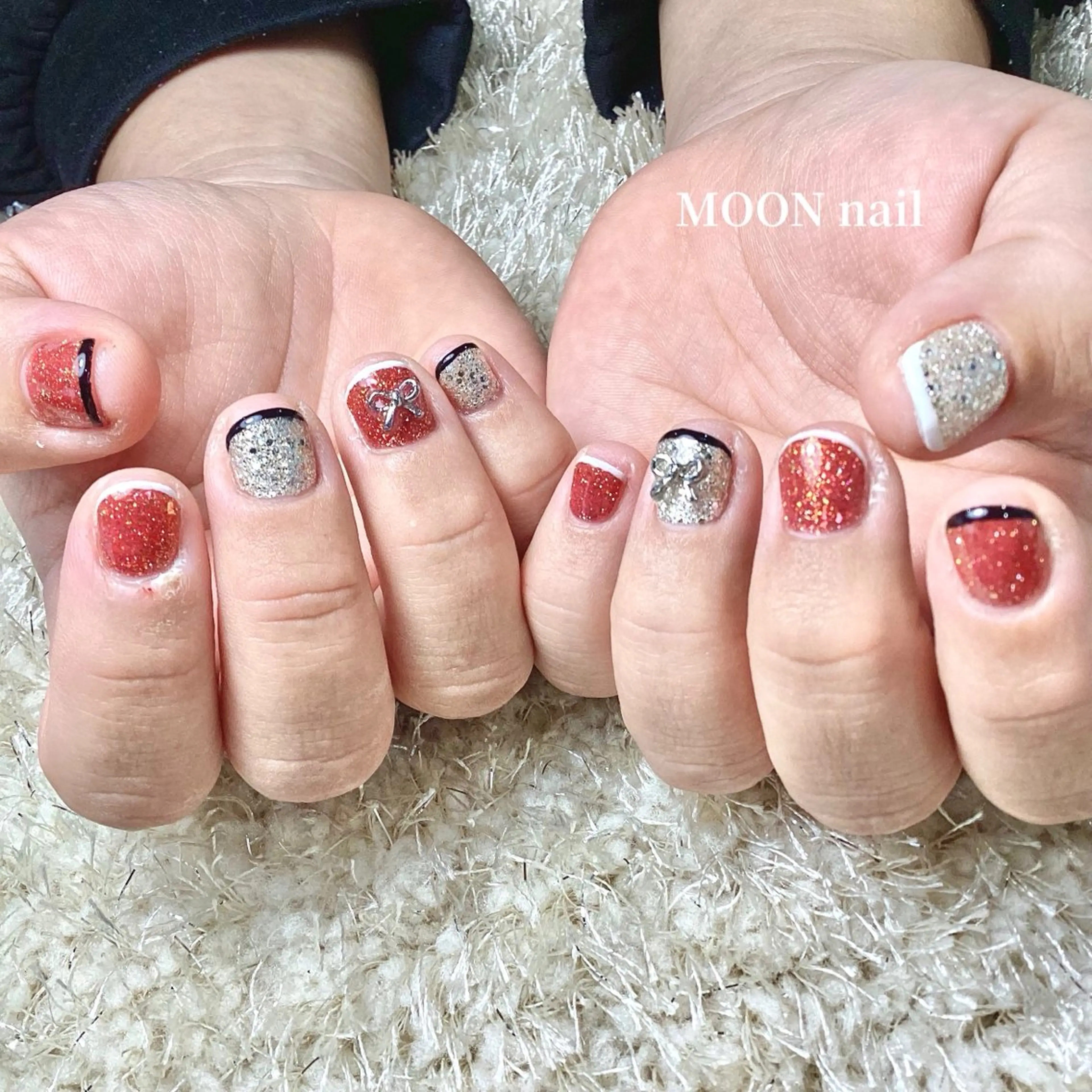ネイル フラッシュネイル ハンドネイル 浦添 MOON  nailのネイルデザイン