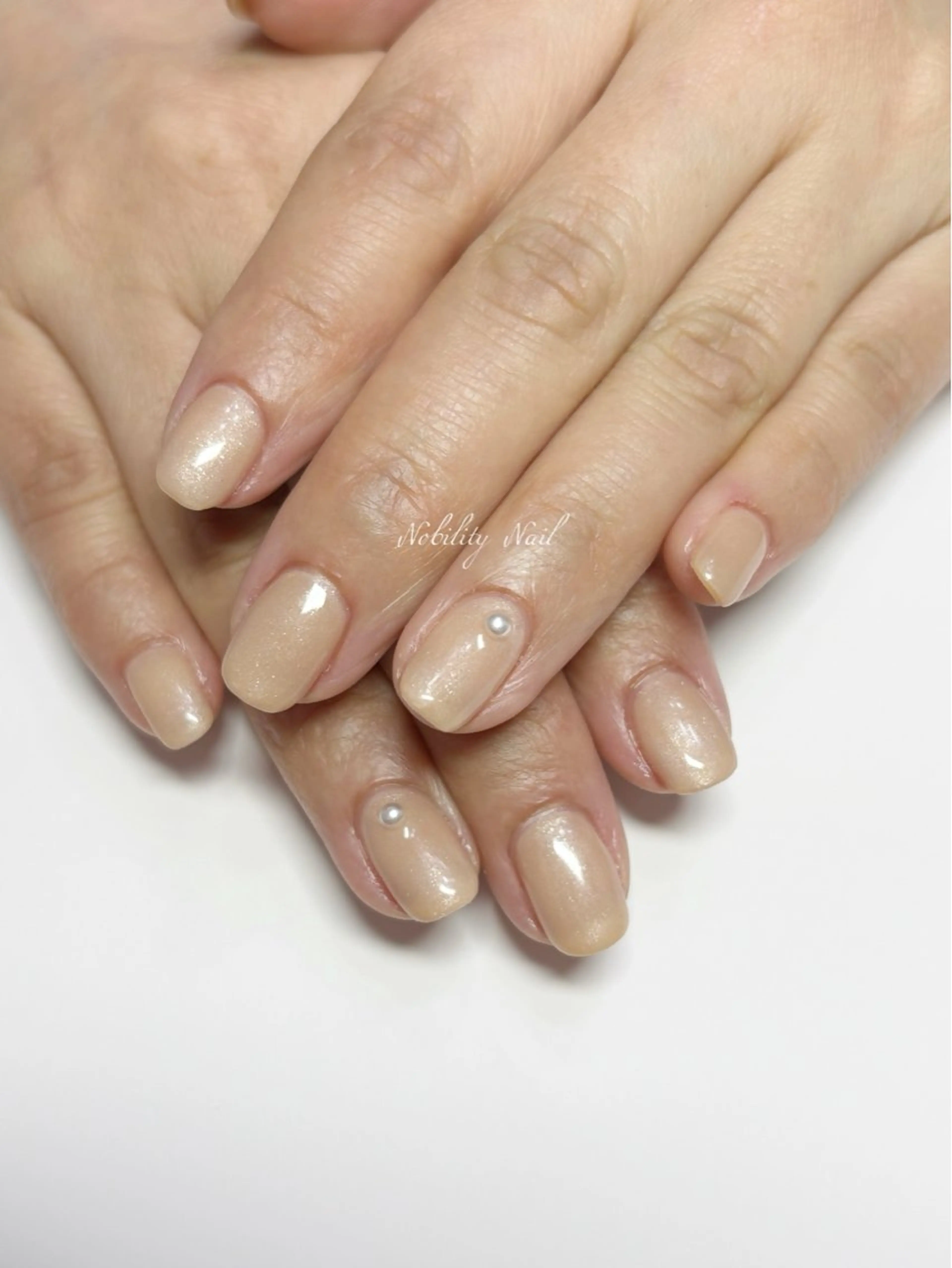 ネイル オフィスネイル ワンカラーネイル シンプルネイル ネイルサロンNobilityNail所属・風口 麻由子のネイルデザイン