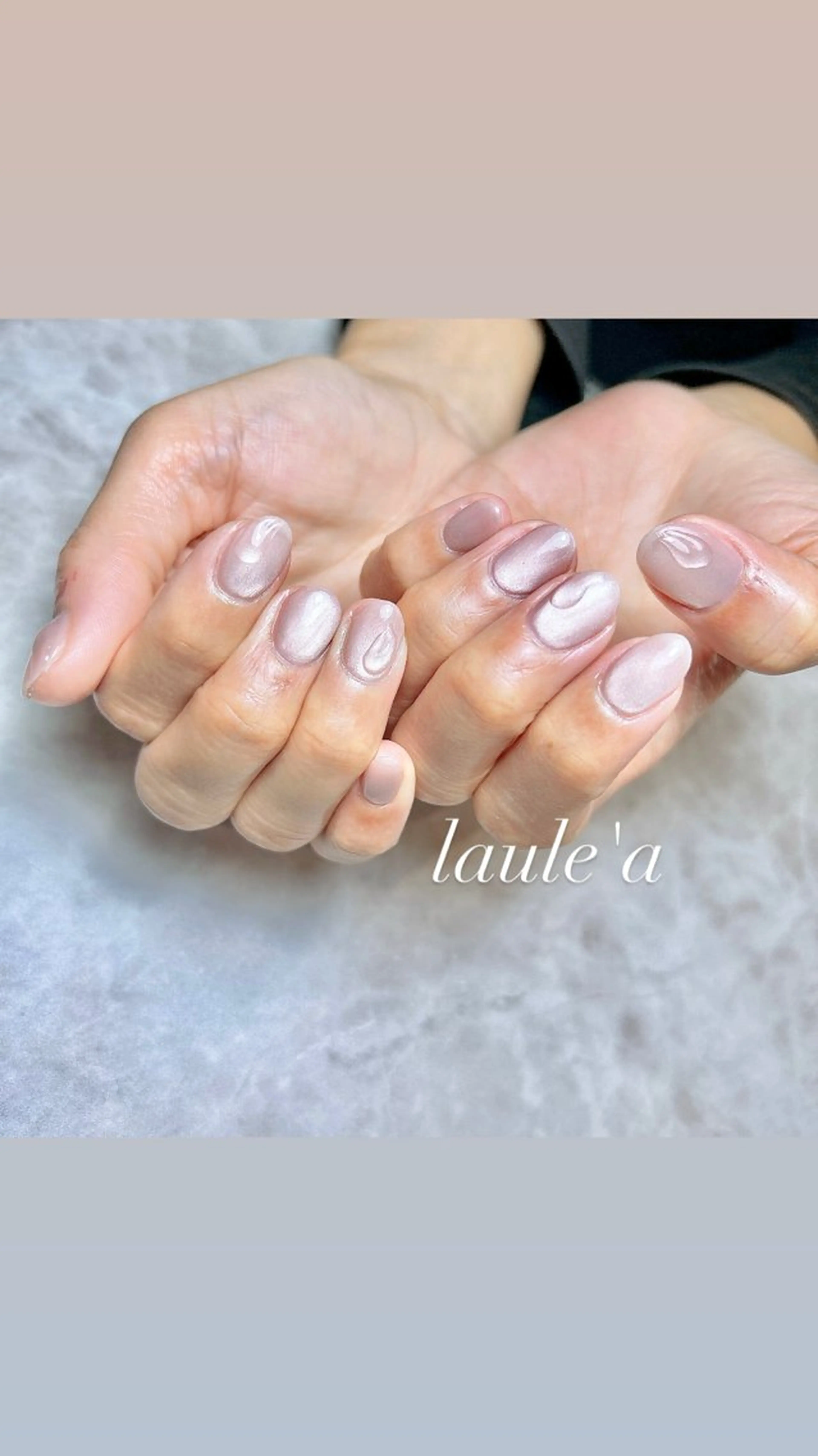 ネイル マグネットネイル ぷっくりネイル ハンドネイル laule'a 𓆸 “ラウレア”のネイルデザイン