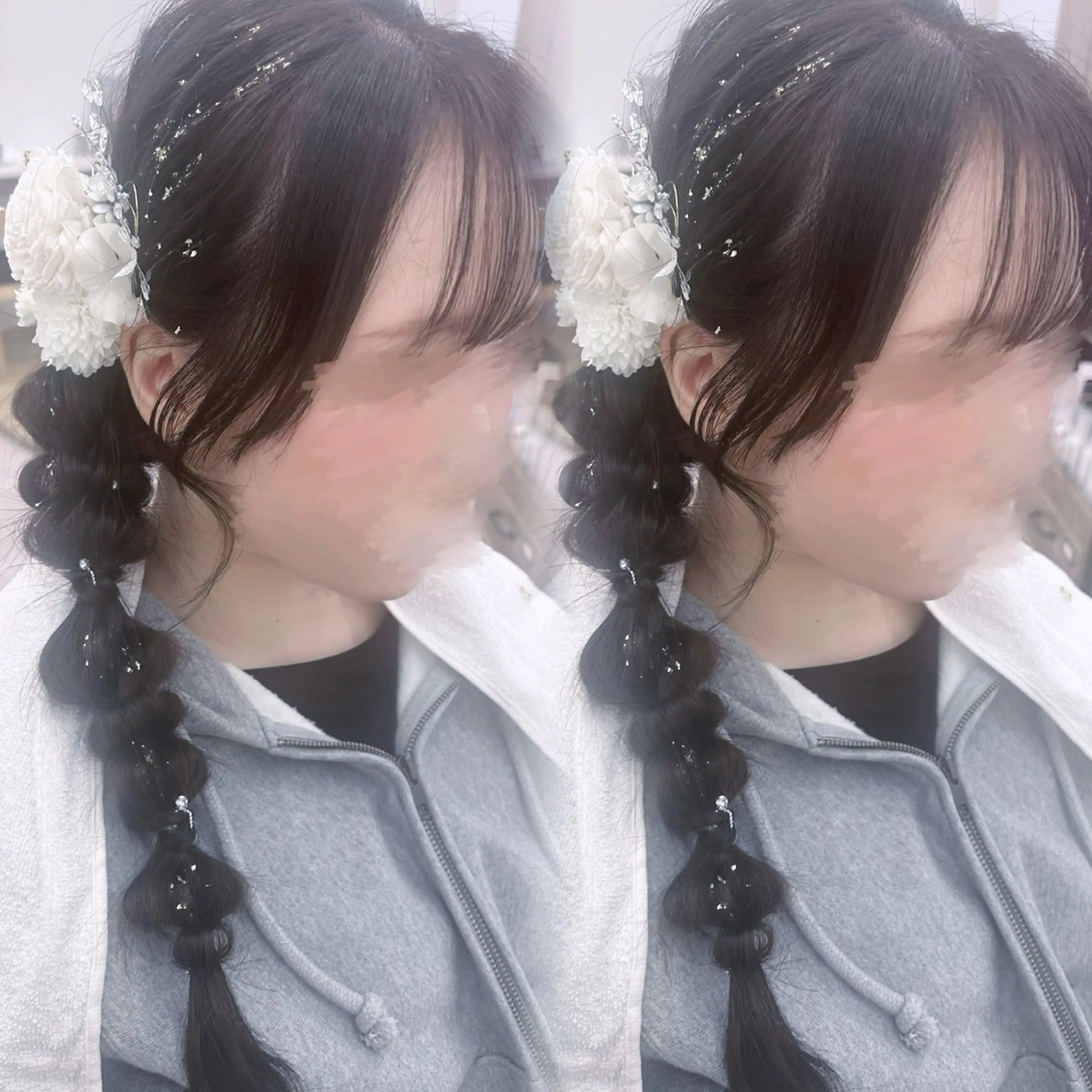 成人式ヘアセットの写真