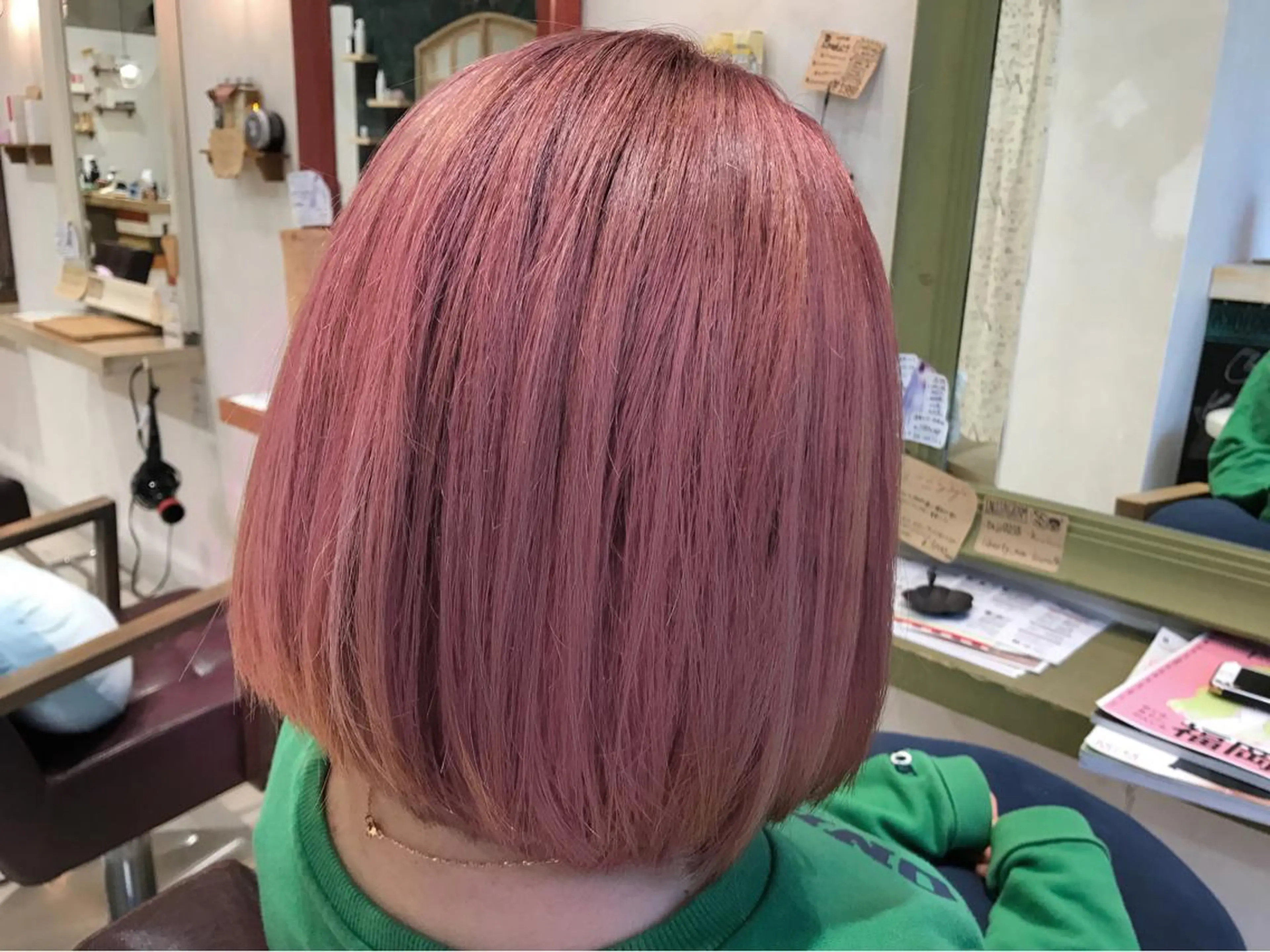 ショート カラー ピンクカラー メンズ指名多数!! SiLO 田島のヘアスタイル