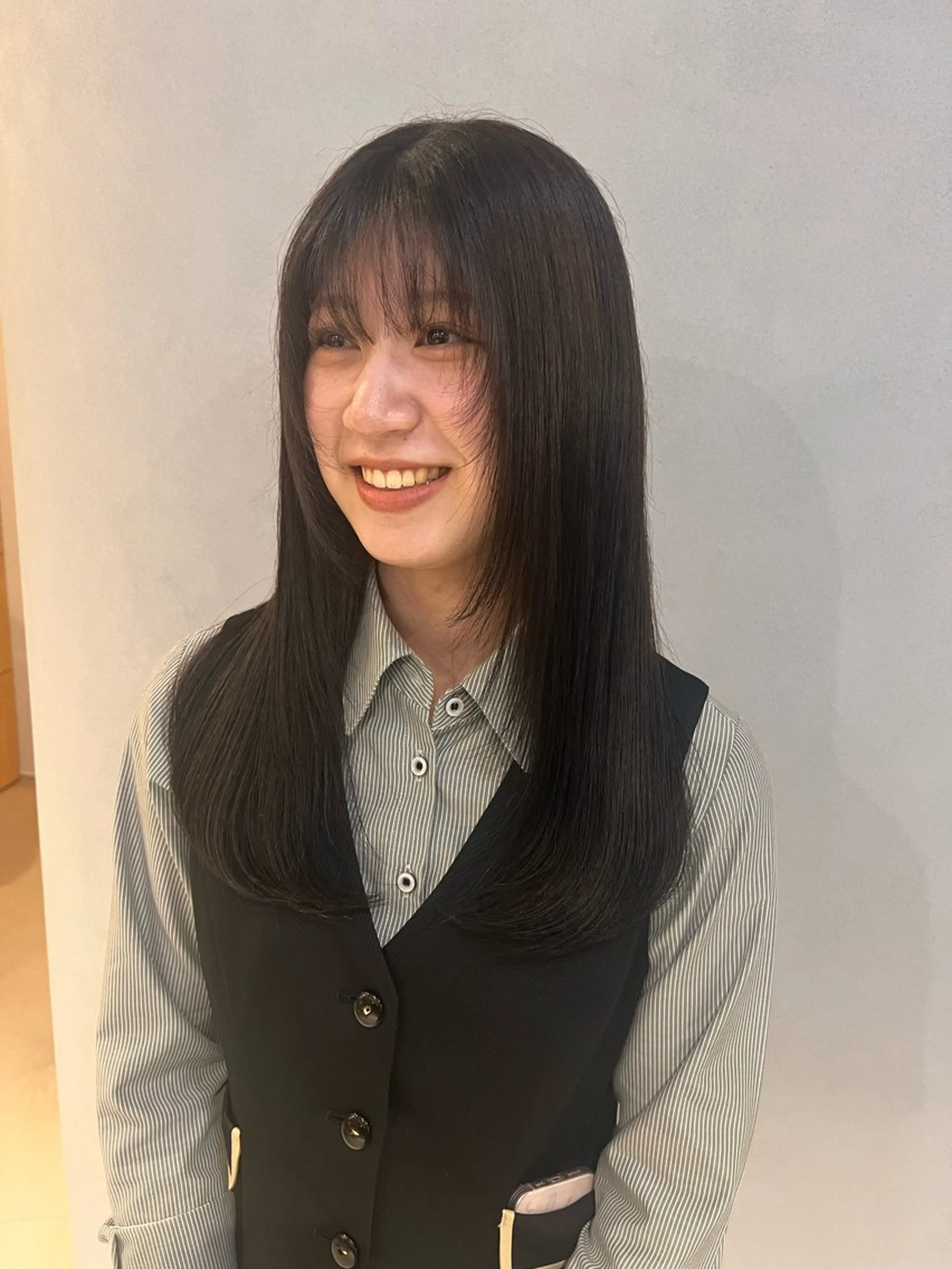 ロング カラー 戸川 紗良のヘアスタイル