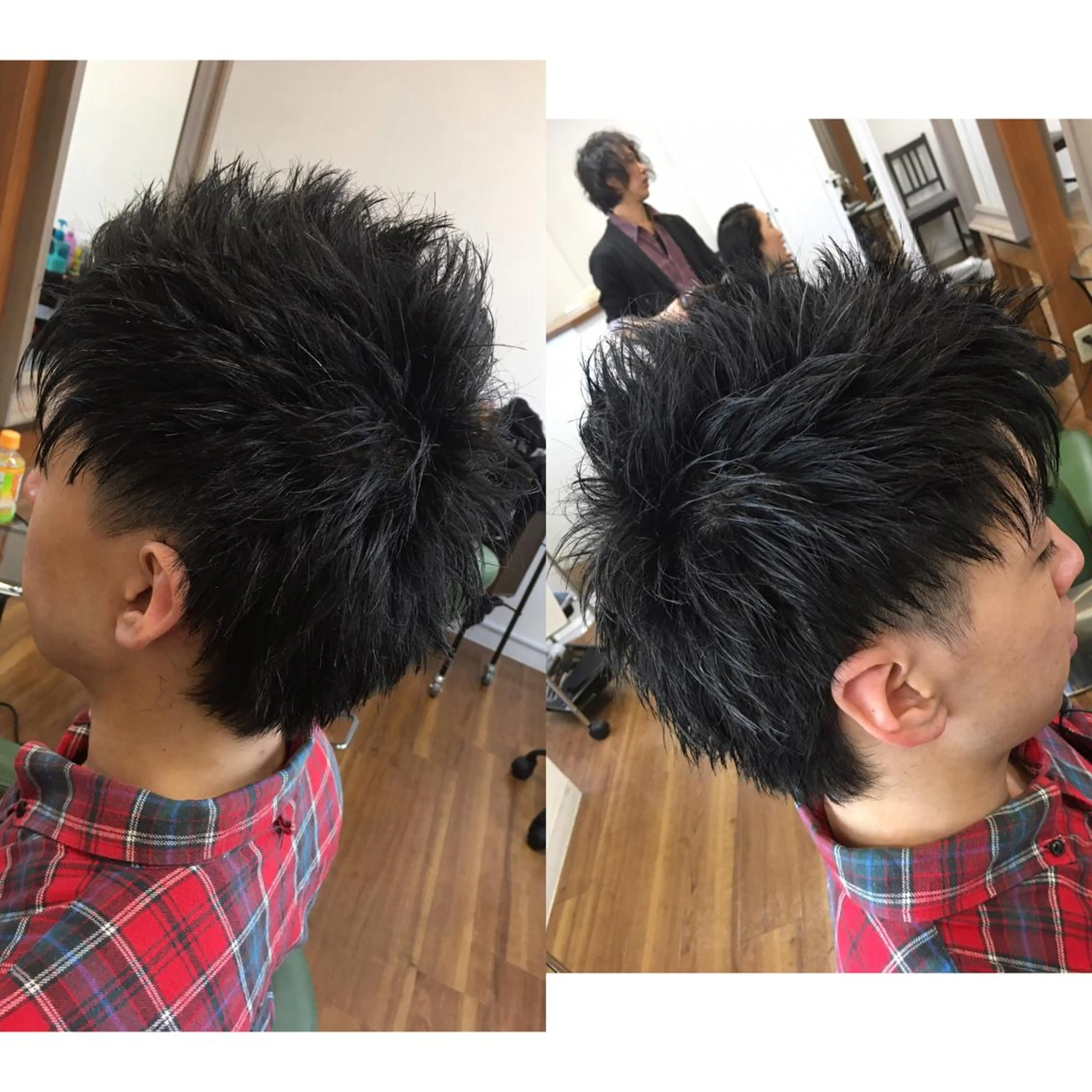 ショート ヘアアレンジ メンズ PALETTE(パレット)所属・SHIORI💜口コ ミNo.1艶カラーのヘアスタイル