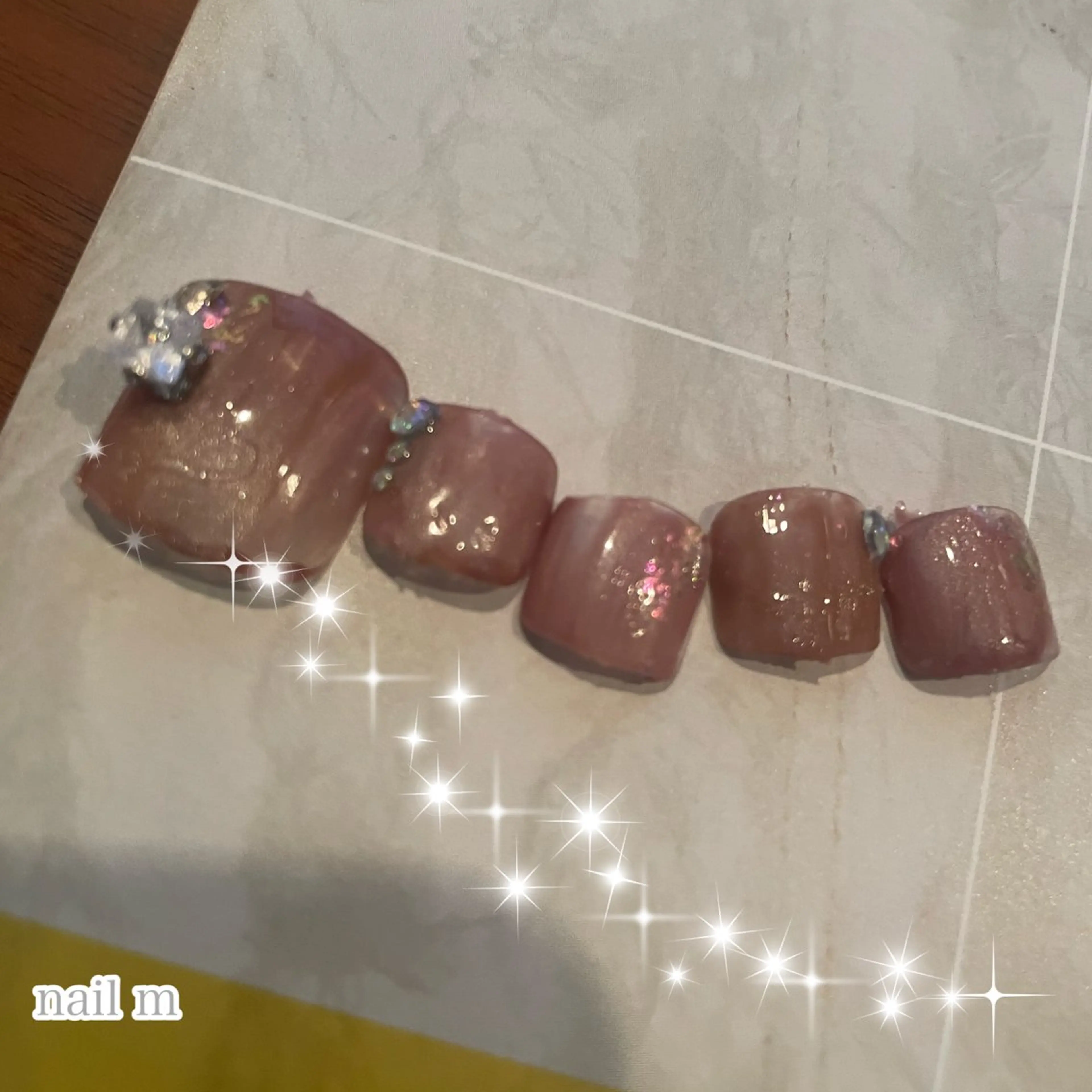 ネイル フットネイル マグネットネイル ワンカラーネイル シンプルネイル NAIL★M 真紀のネイルデザイン