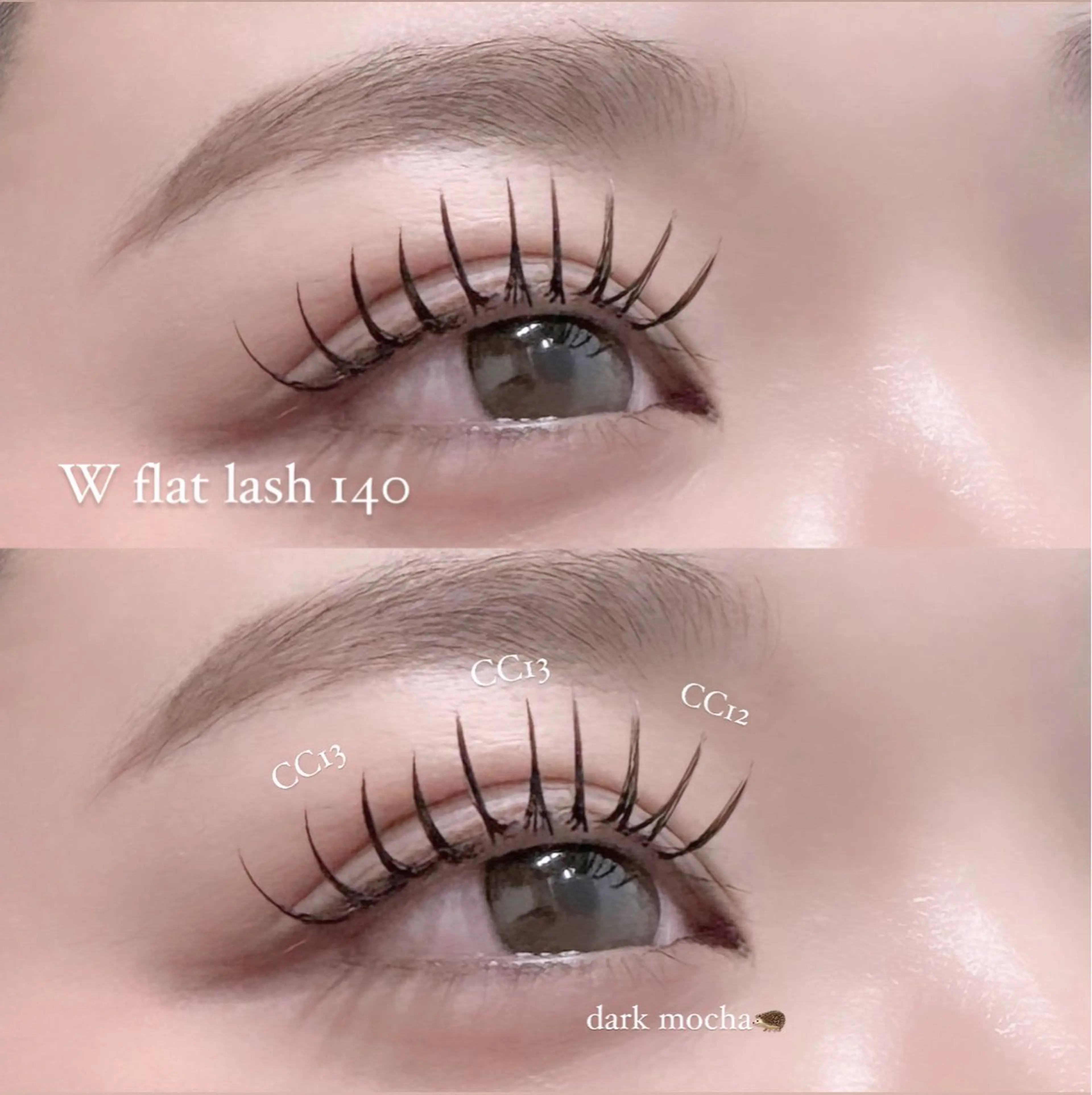 マツエク・マツパ フラットラッシュ ViSEO Noaのマツエク・マツパデザイン