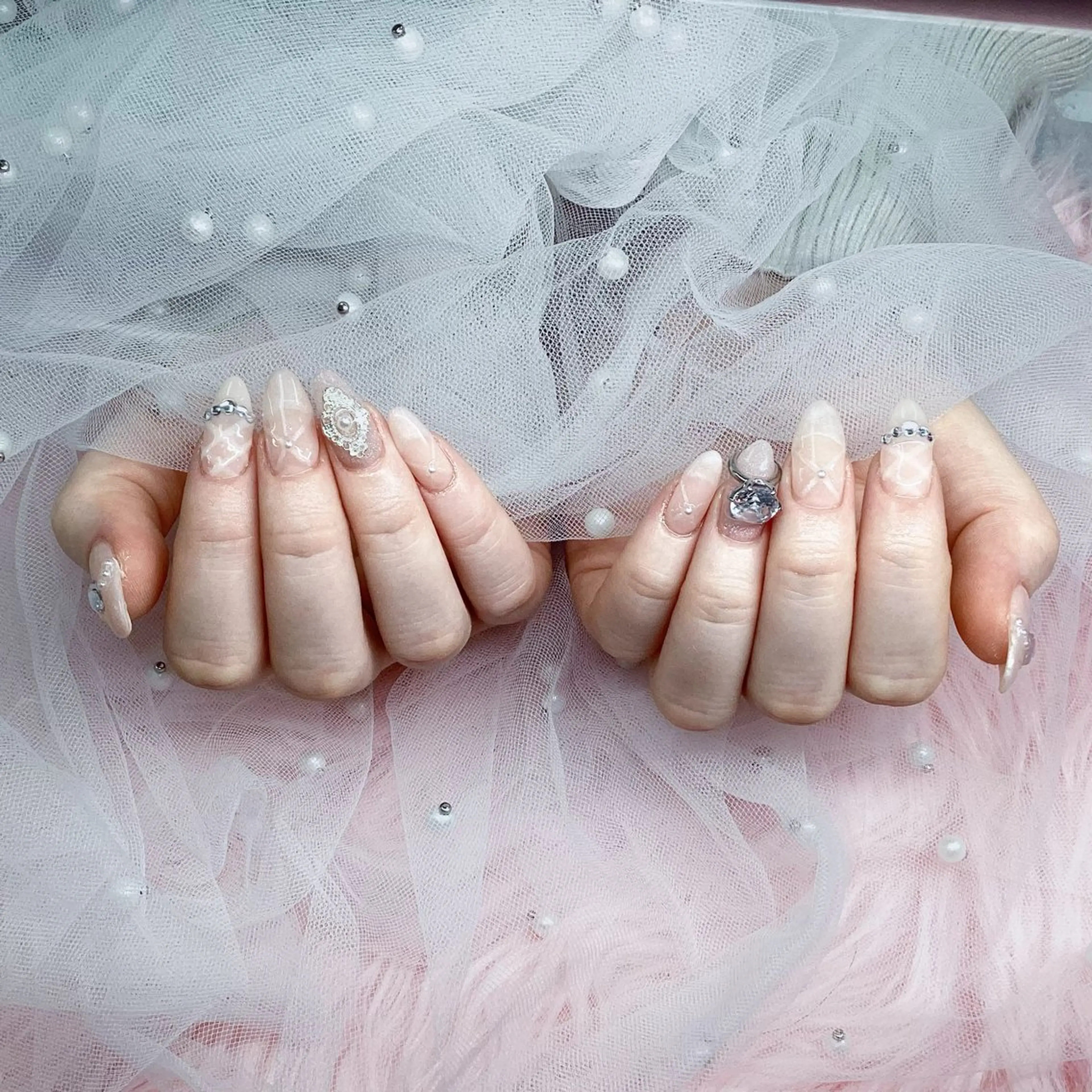 ネイル パーツ全部¥110 サロンミミのネイルデザイン