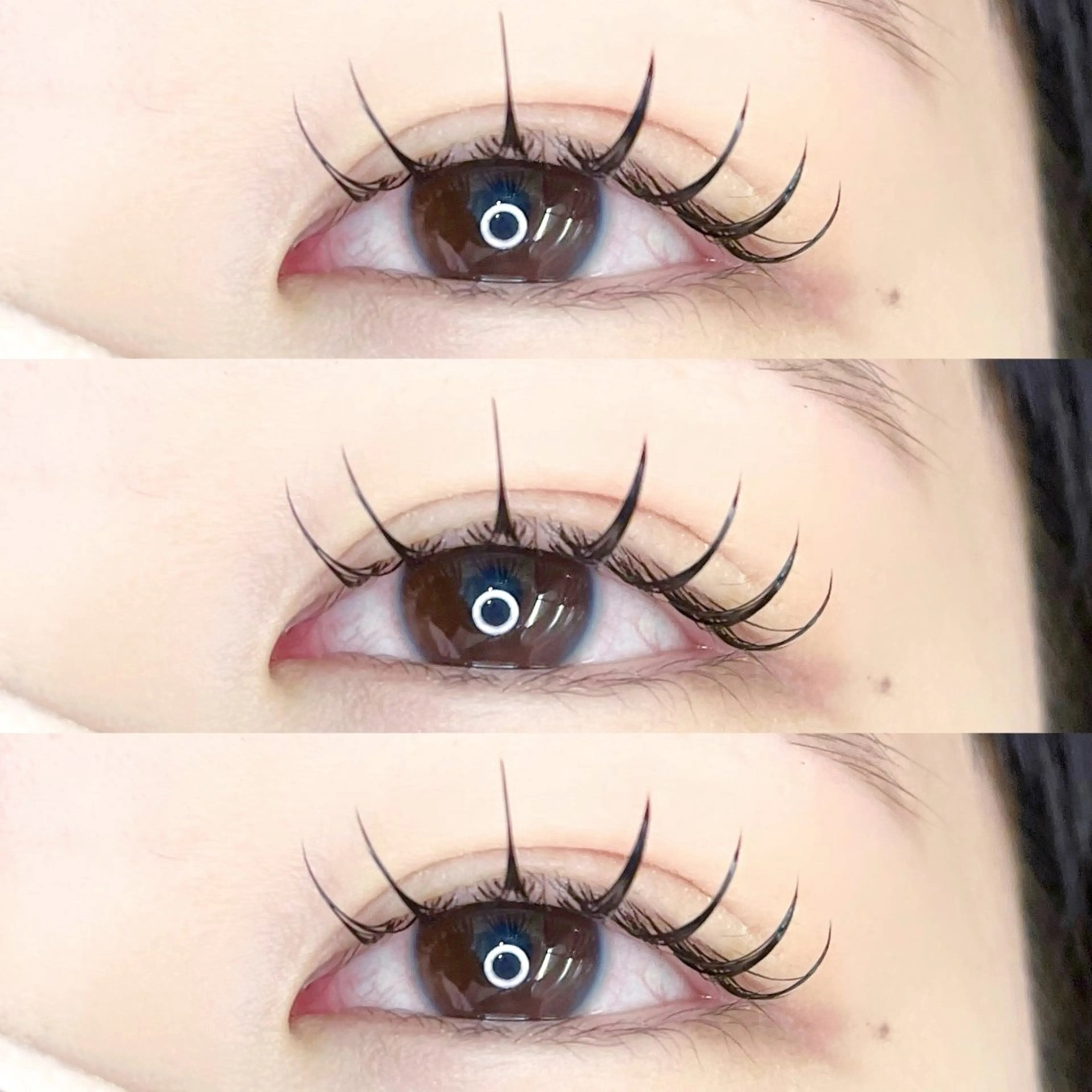 マツエク・マツパ キュート フラットラッシュ マツエク ゆいな 💖のマツエク・マツパデザイン