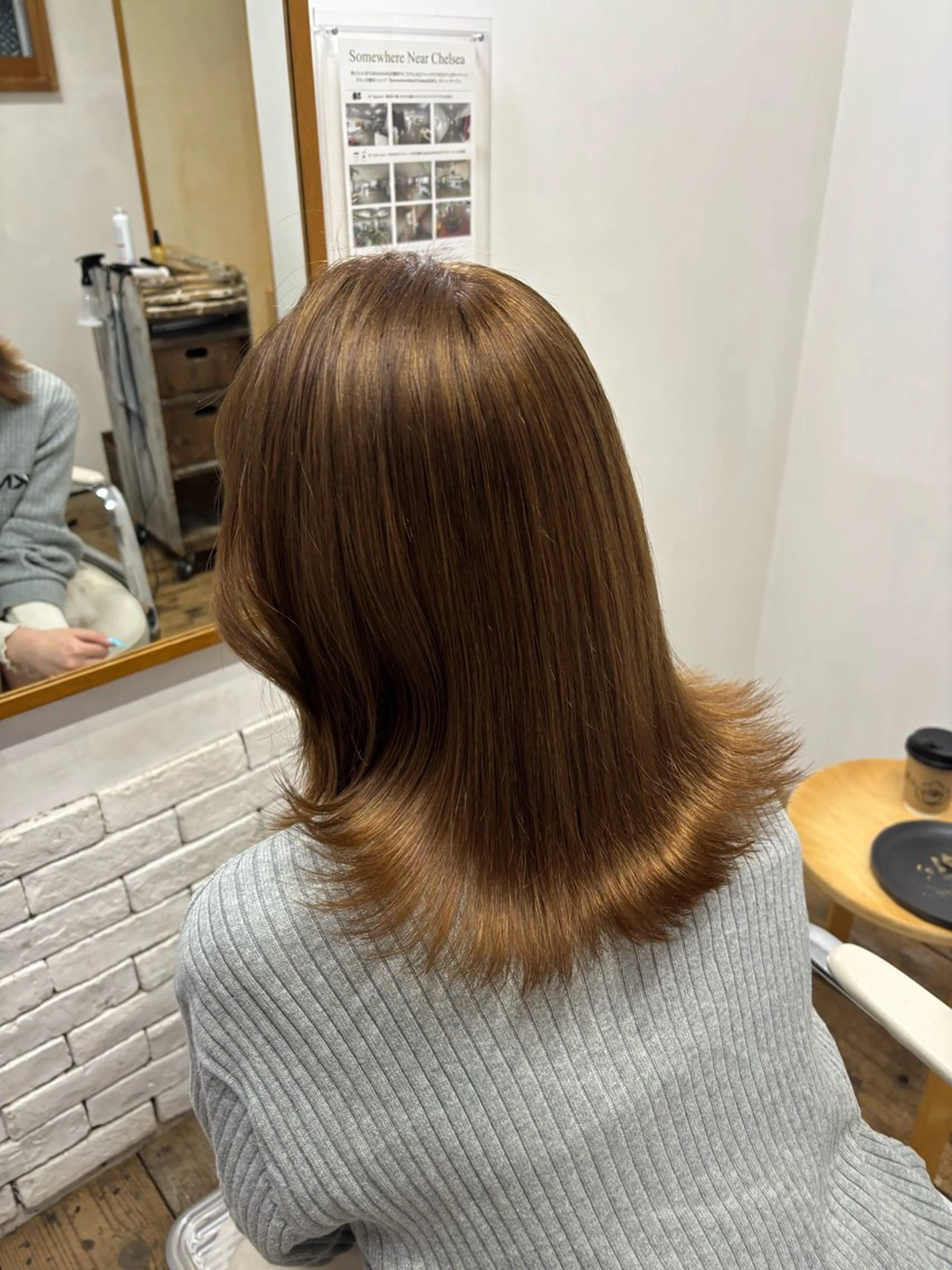 ミディアム ヘアカラー MAAAAAC LEONのヘアスタイル