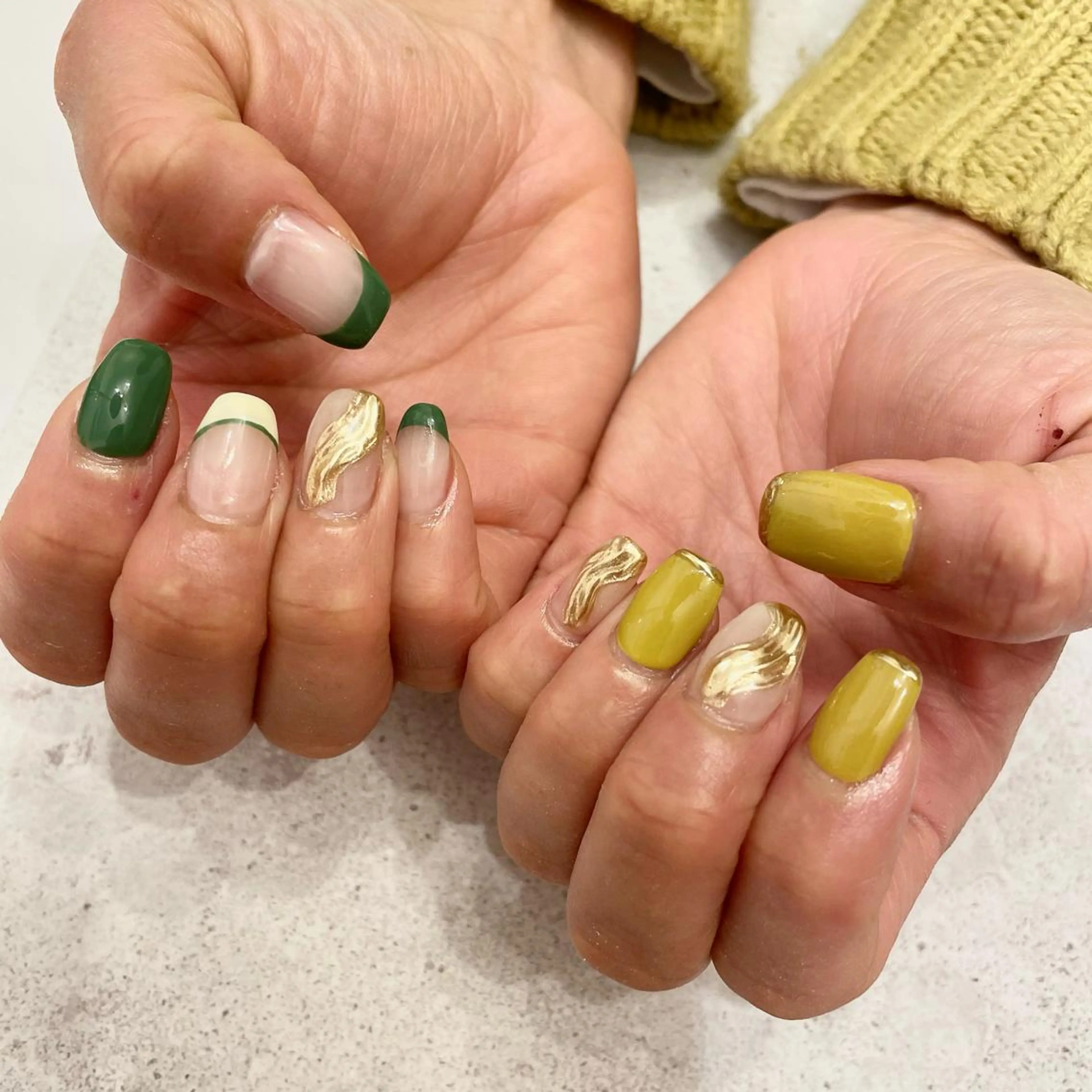 ネイル ハンドネイル Sea  nail by emaのネイルデザイン