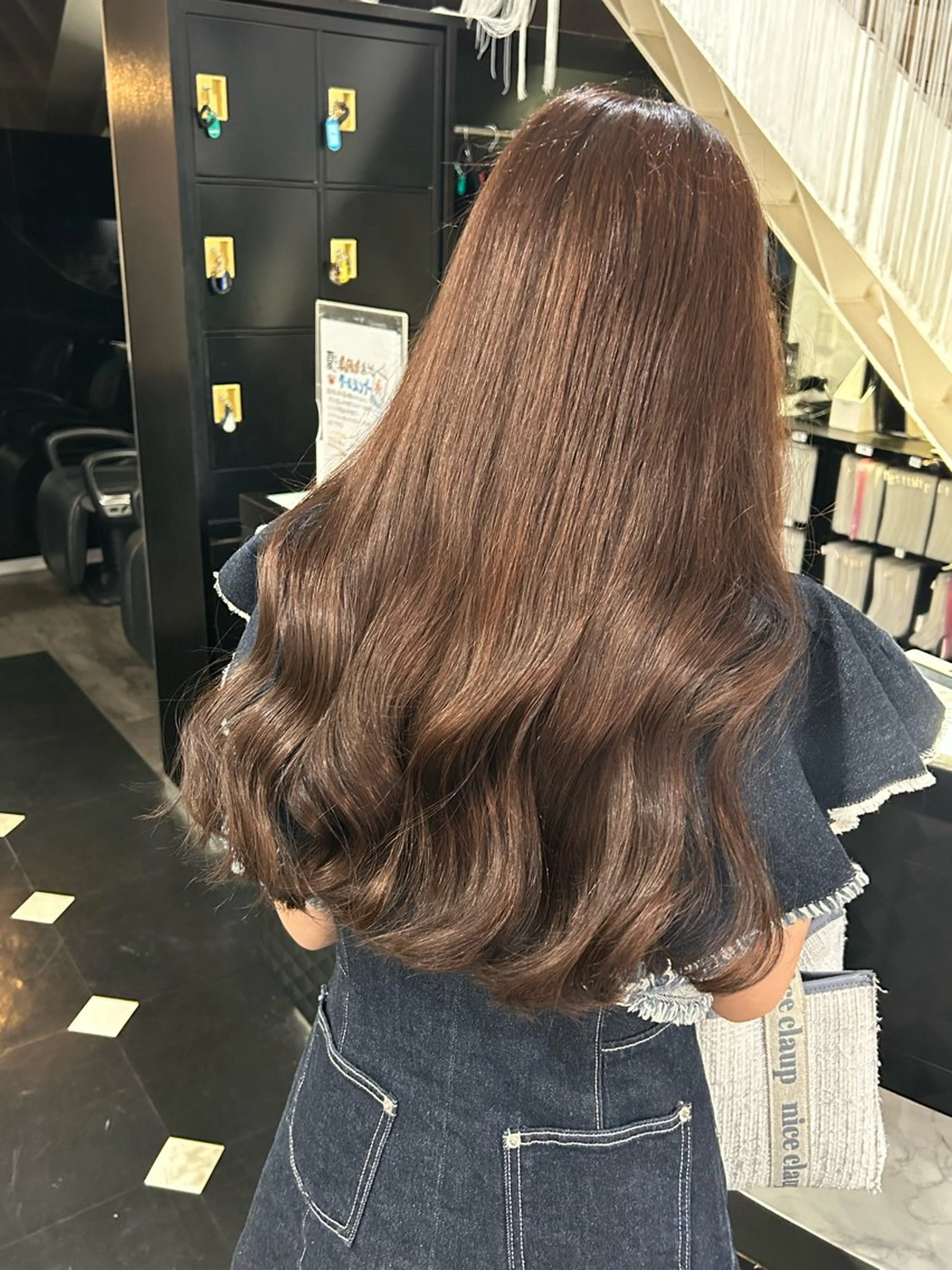 ロング カラー ブラウンカラー ダブルカラー mizu kiのヘアスタイル