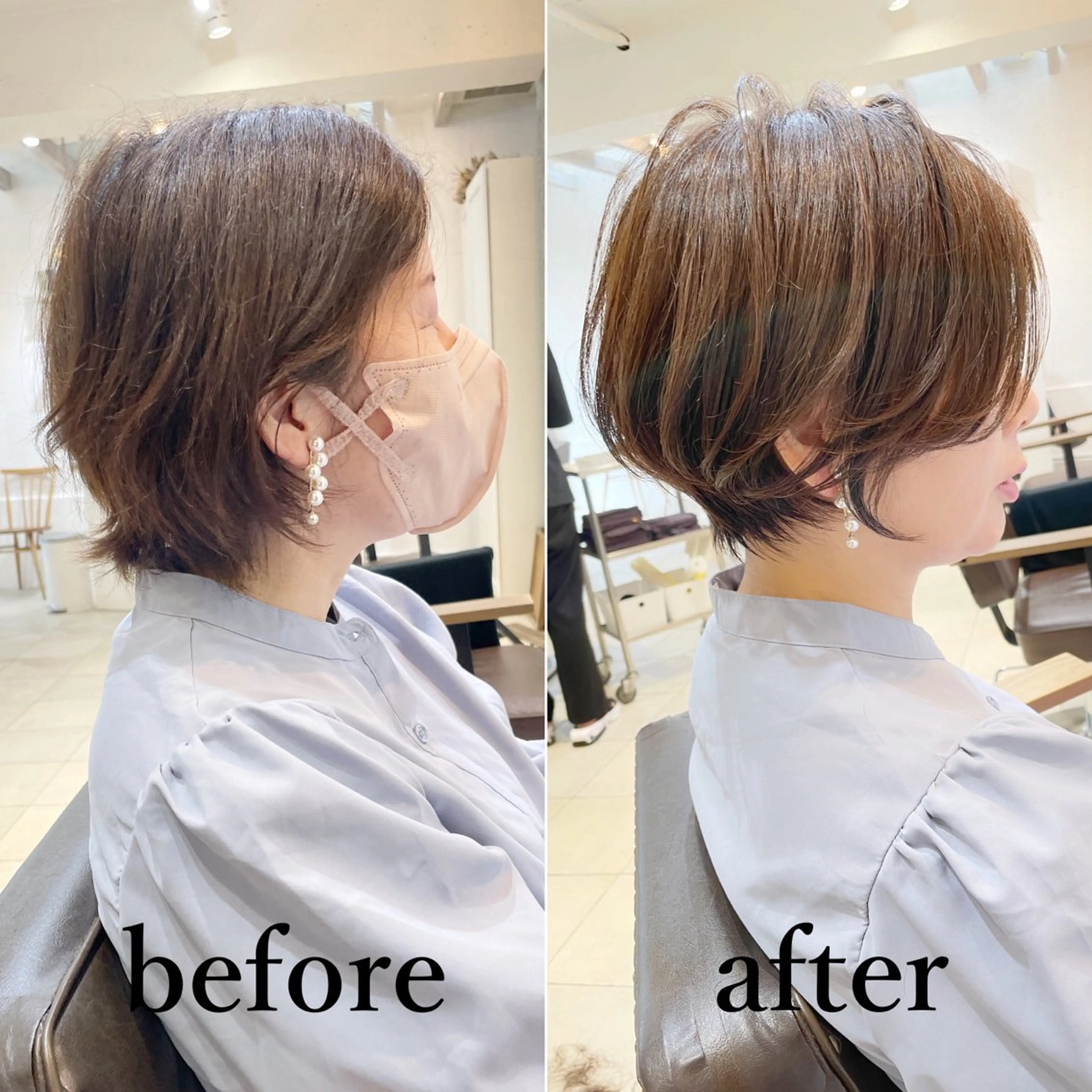 ショート 表参道/大人ショート カットモデル募集⭐︎のヘアスタイル