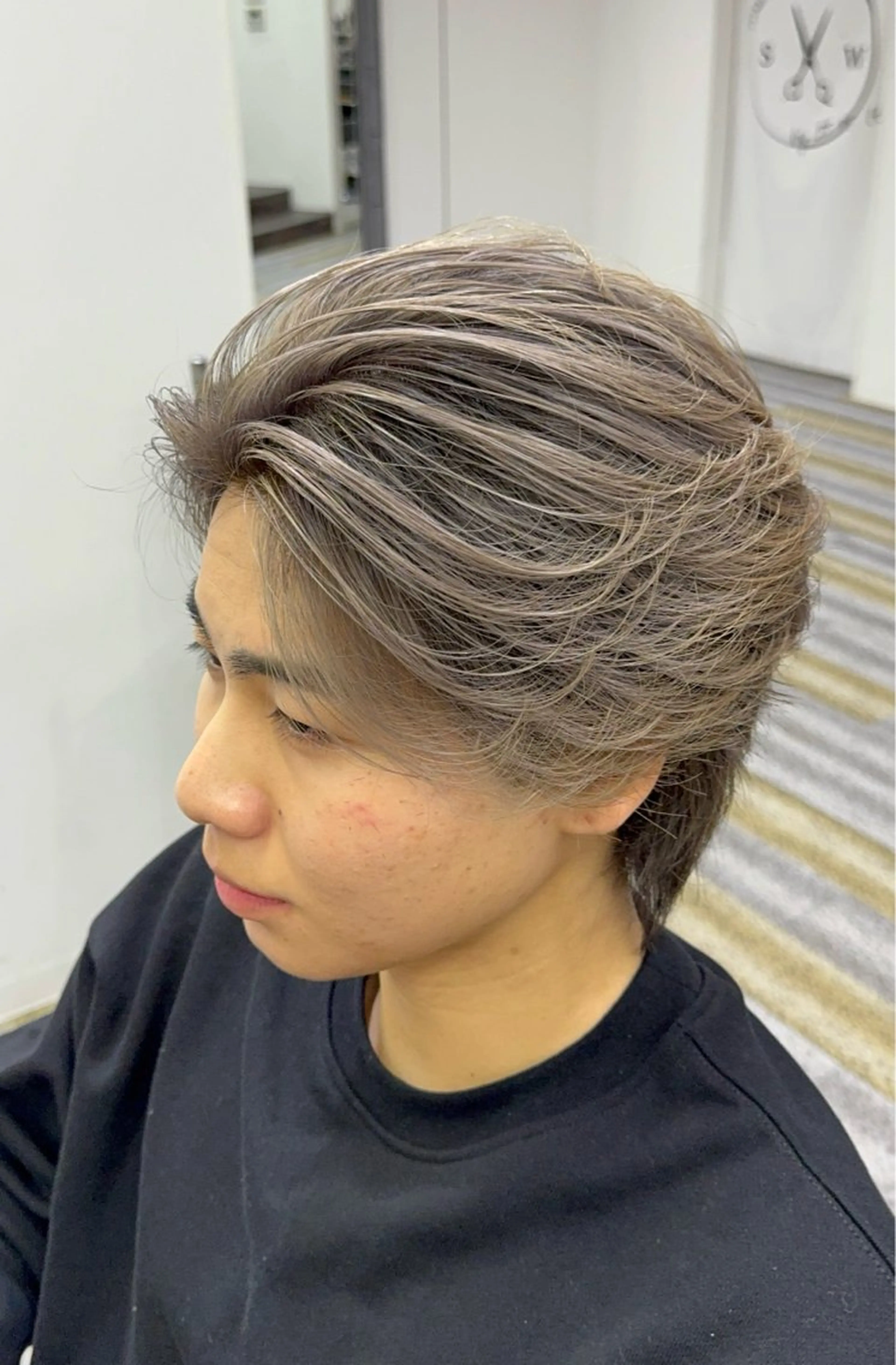 ショート カラー メンズ カット ヘアカラー 【メンズ特化】岩瀬 武【メンズパーマ】のヘアスタイル