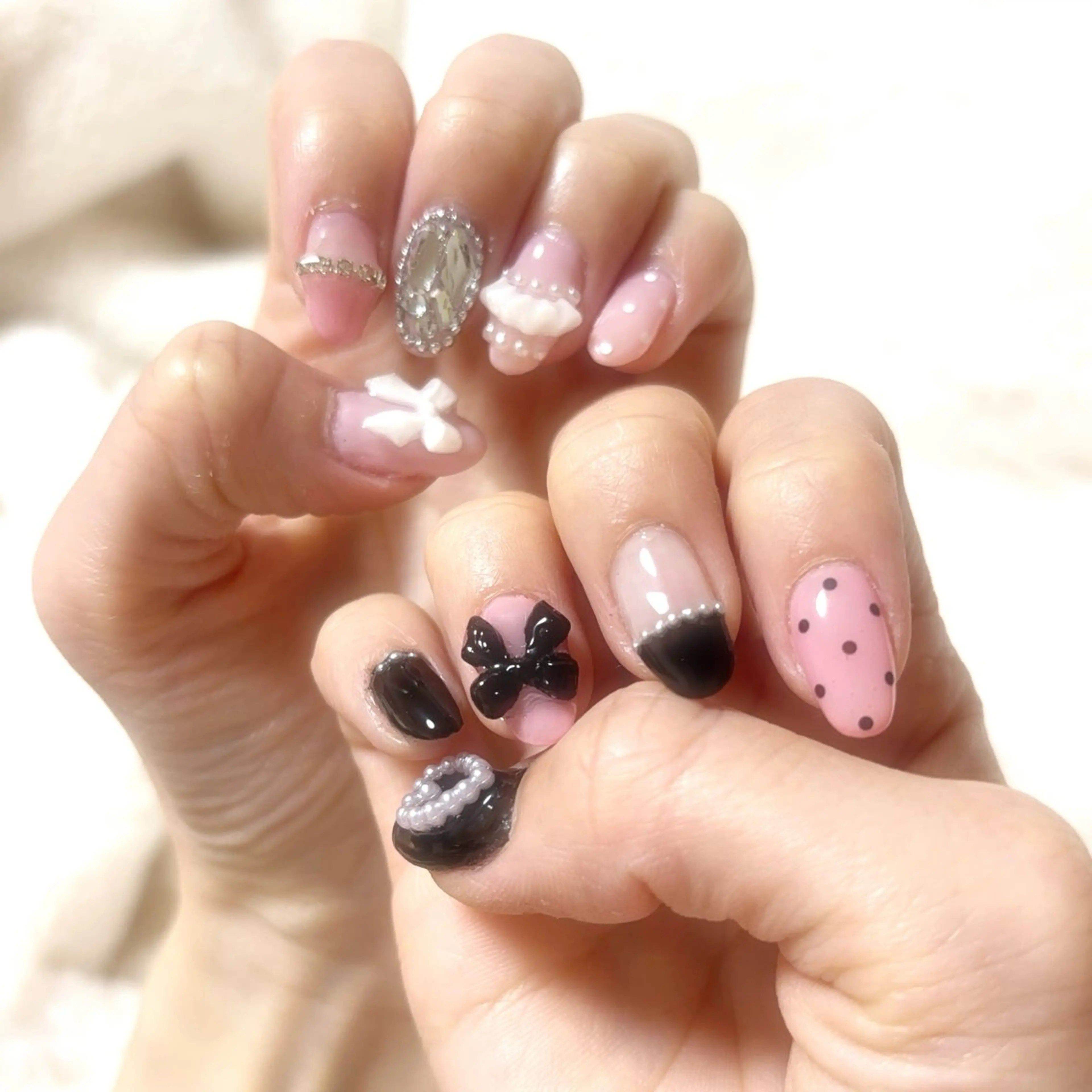 ネイル ガーリー ラメ(グリッター) ラメグラデーション マグネットネイル ワンカラーネイル かわい りなのネイルデザイン