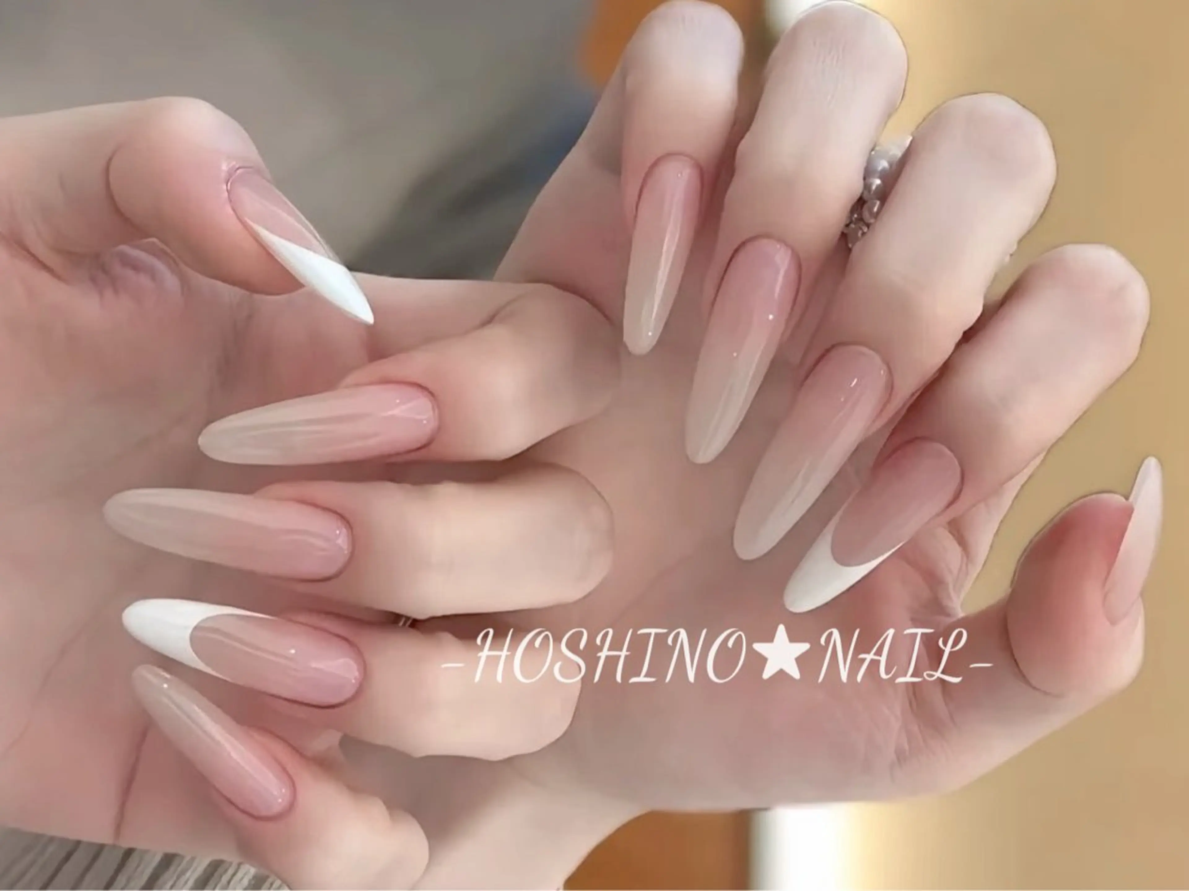 ネイル オーロラネイル チークネイル ドット フットネイル フレンチネイル ハンドネイル ★HOSHINO NAIL★新宿店のネイルデザイン