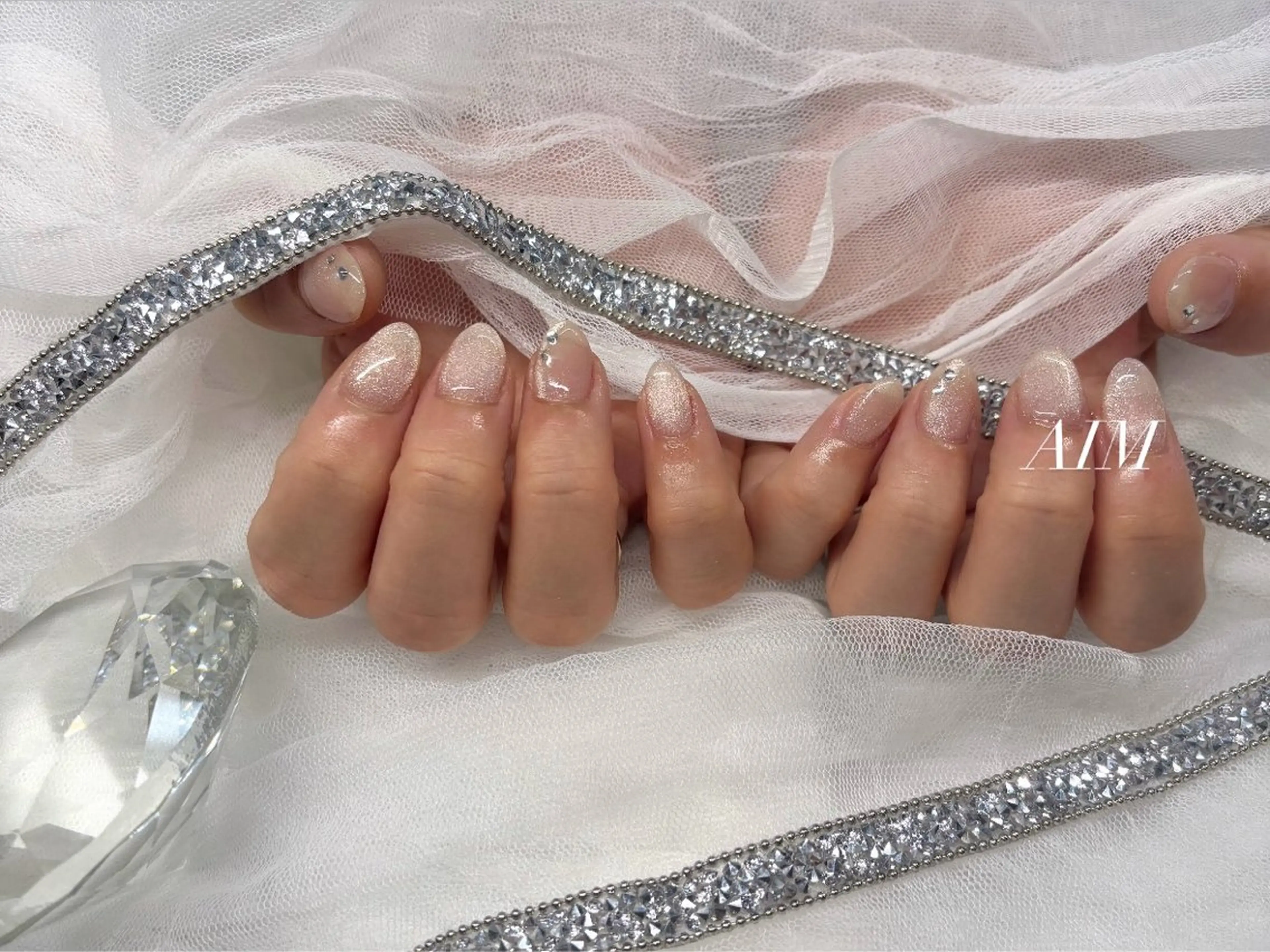 ネイル マグネットネイル ネイルサロンAim 河原町［ヘアセット　ヘアエクステ　着付　専門店］所属・AIM 百夏のネイルデザイン