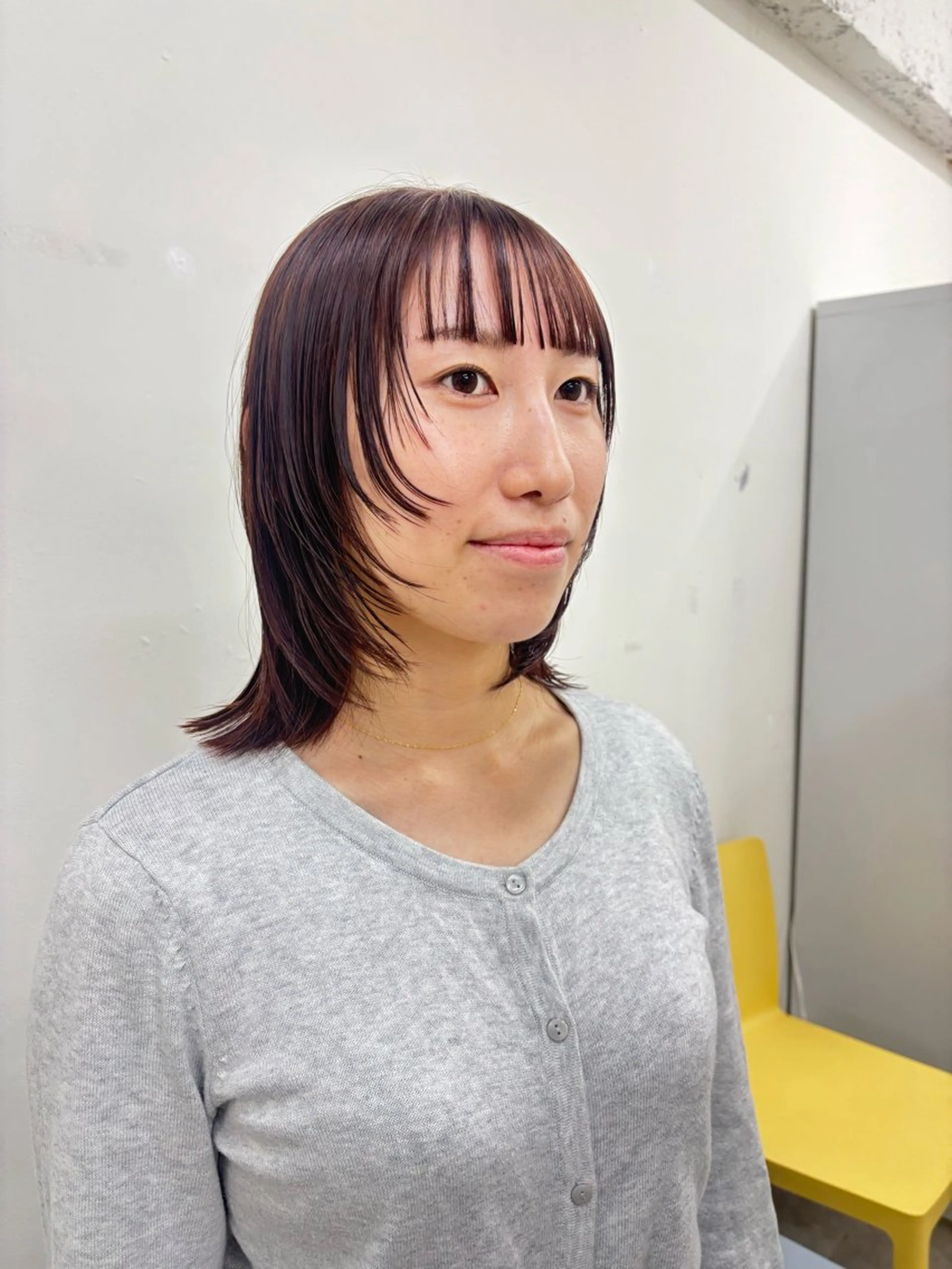 ミディアム カラー カット ヘアカラー トリートメント 似合わせ美髪ヘア✨ 天王寺.阿倍野🌈のヘアスタイル