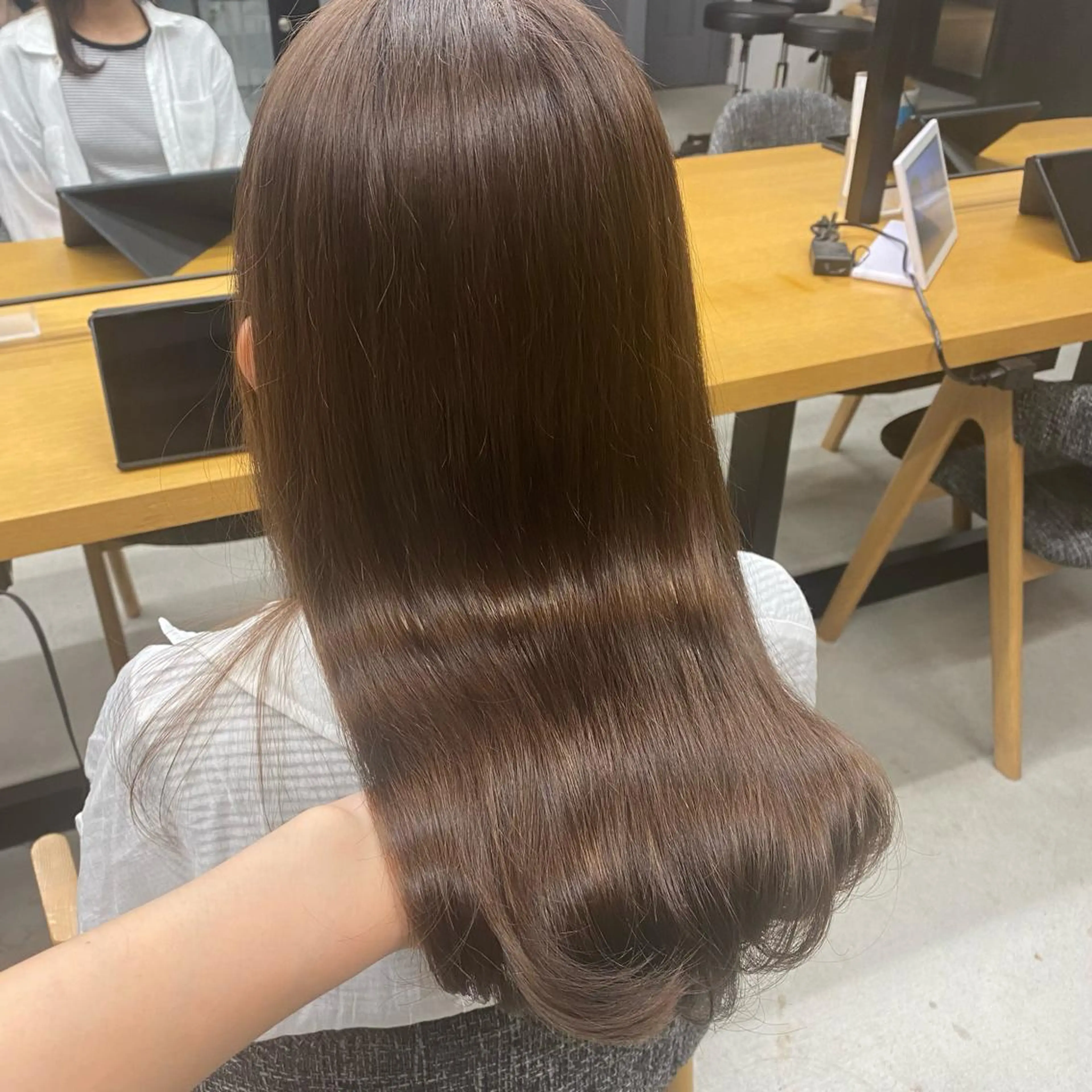 セミロング カット ヘアカラー トリートメント 天神/透明感カラー ツヤ髪/nonokaのヘアスタイル