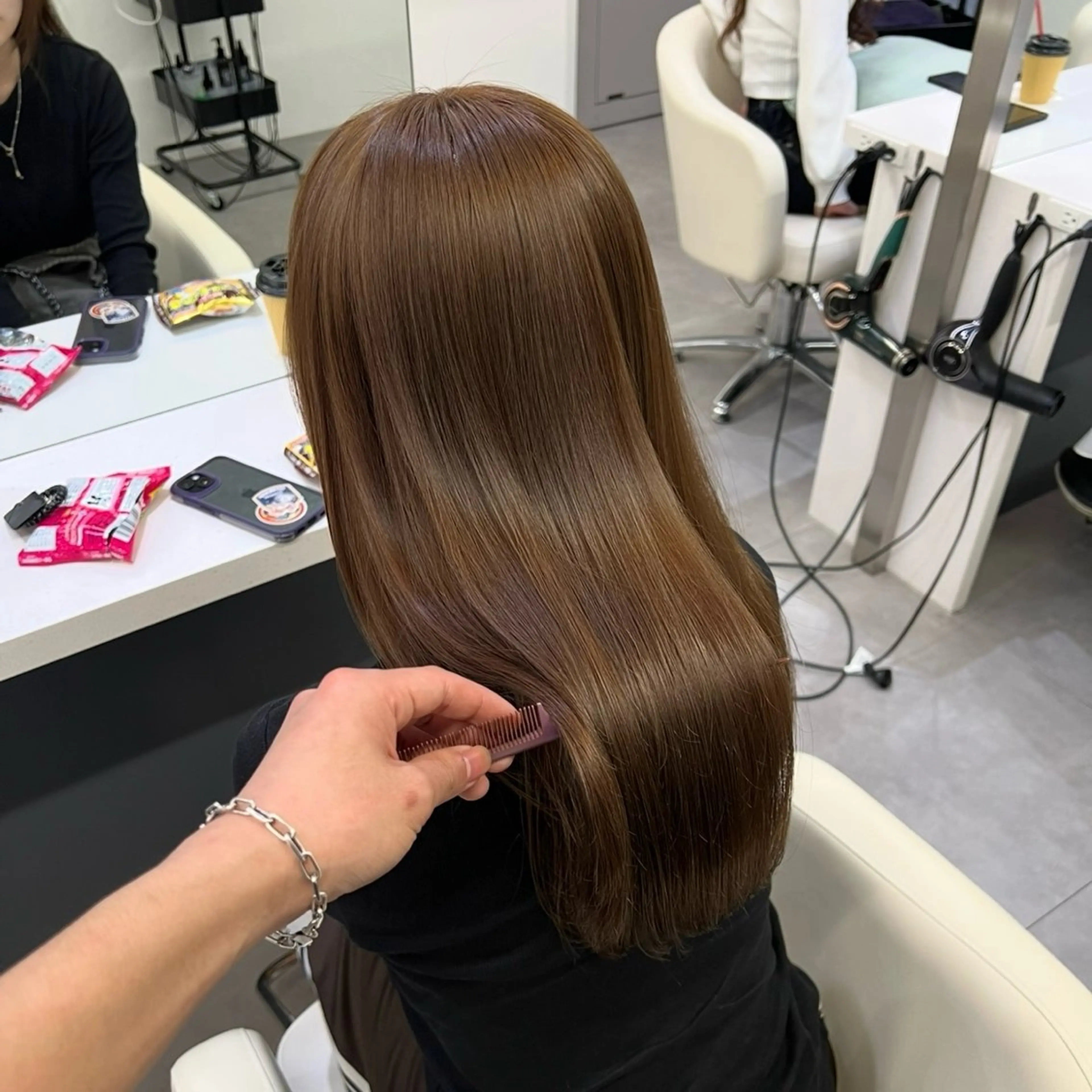 ロング カラー ベージュカラー カット ヘアカラー パーマ ✨メンズ/パーマ/ 三宅 昌太✨のヘアスタイル