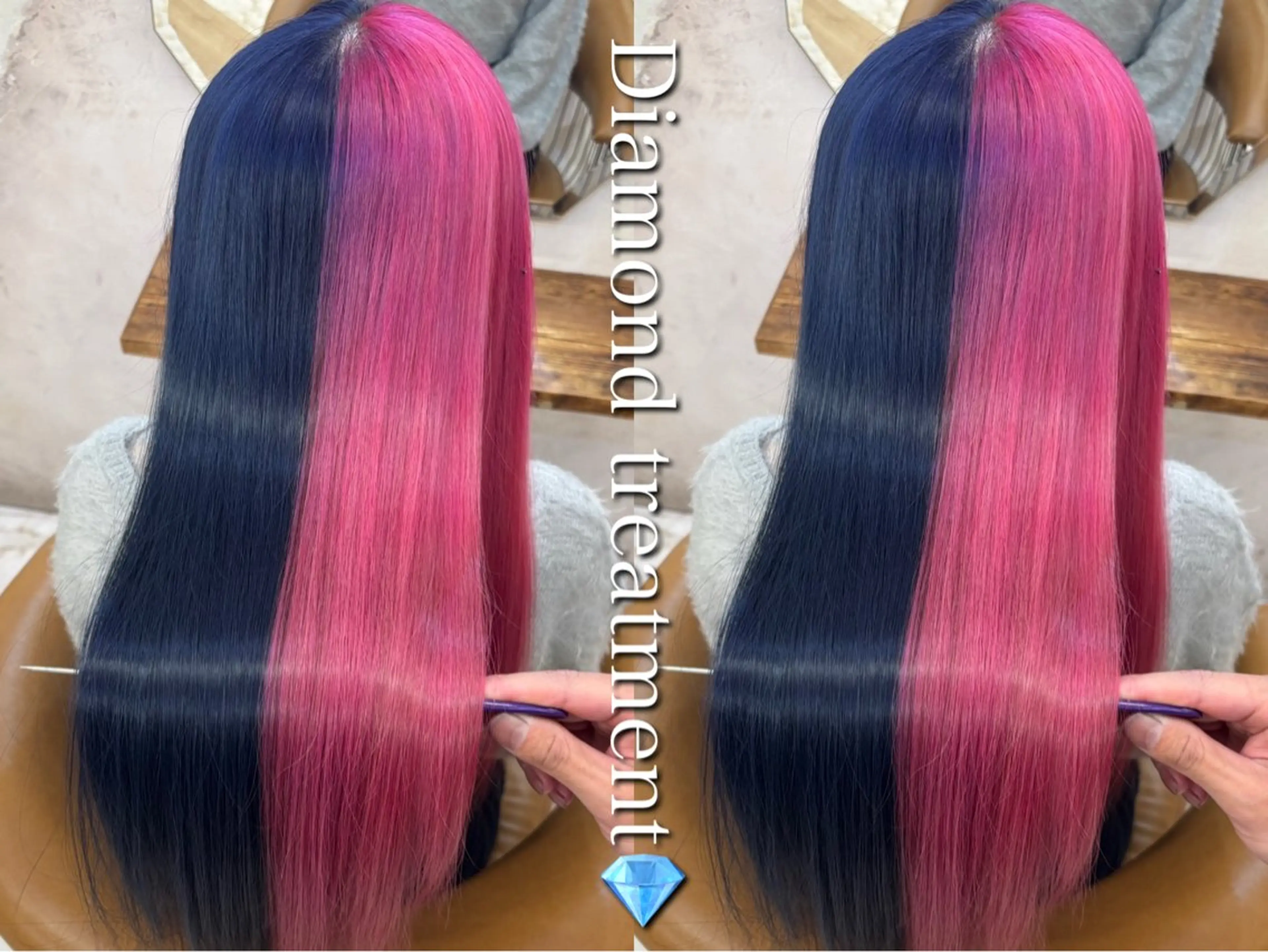 ロング ヘアカラー トリートメント 縮毛矯正/艶カラー 笠原康平のヘアスタイル