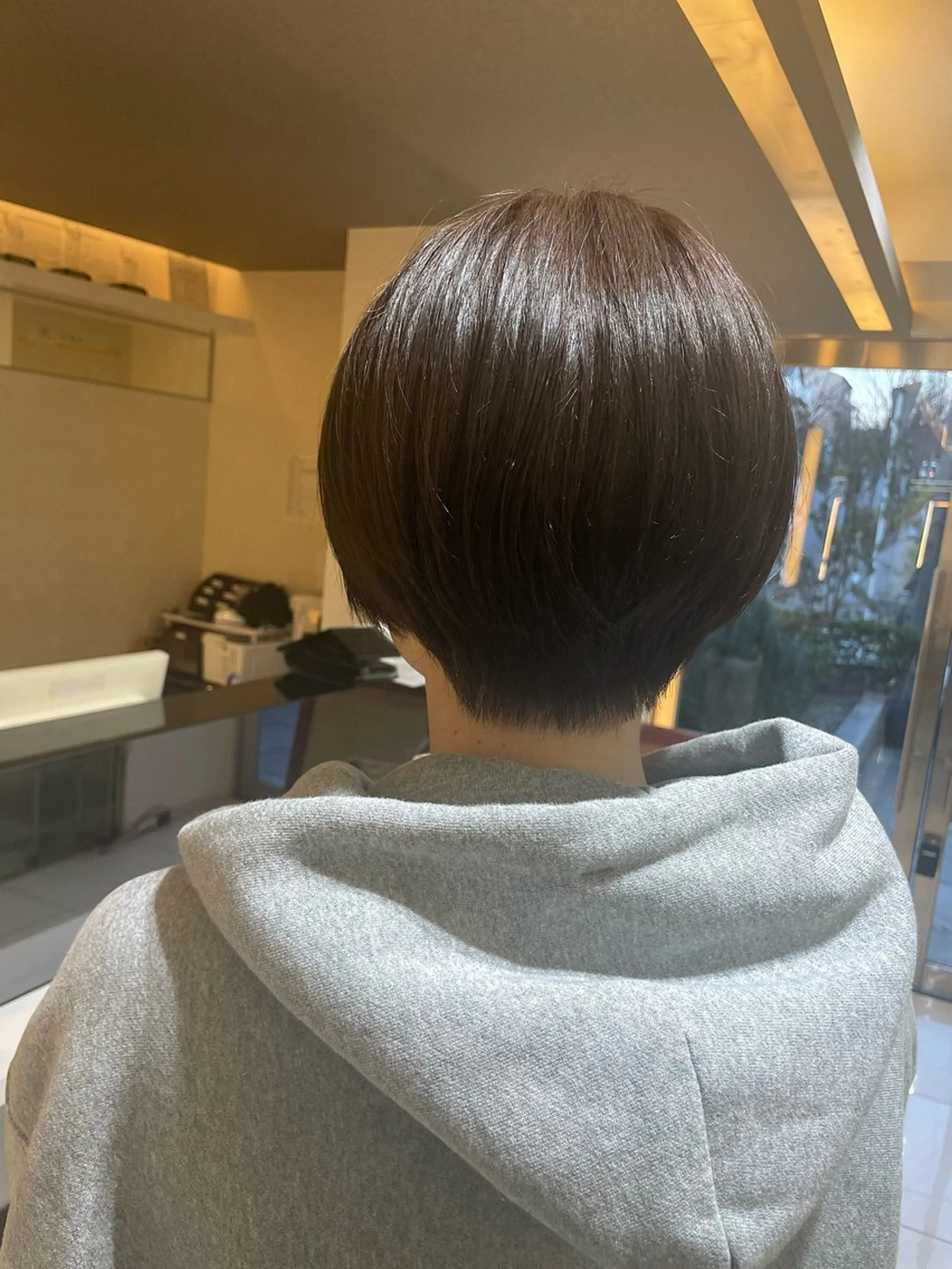 ショート カラー カット 韓国/透明感カラー さなのヘアスタイル