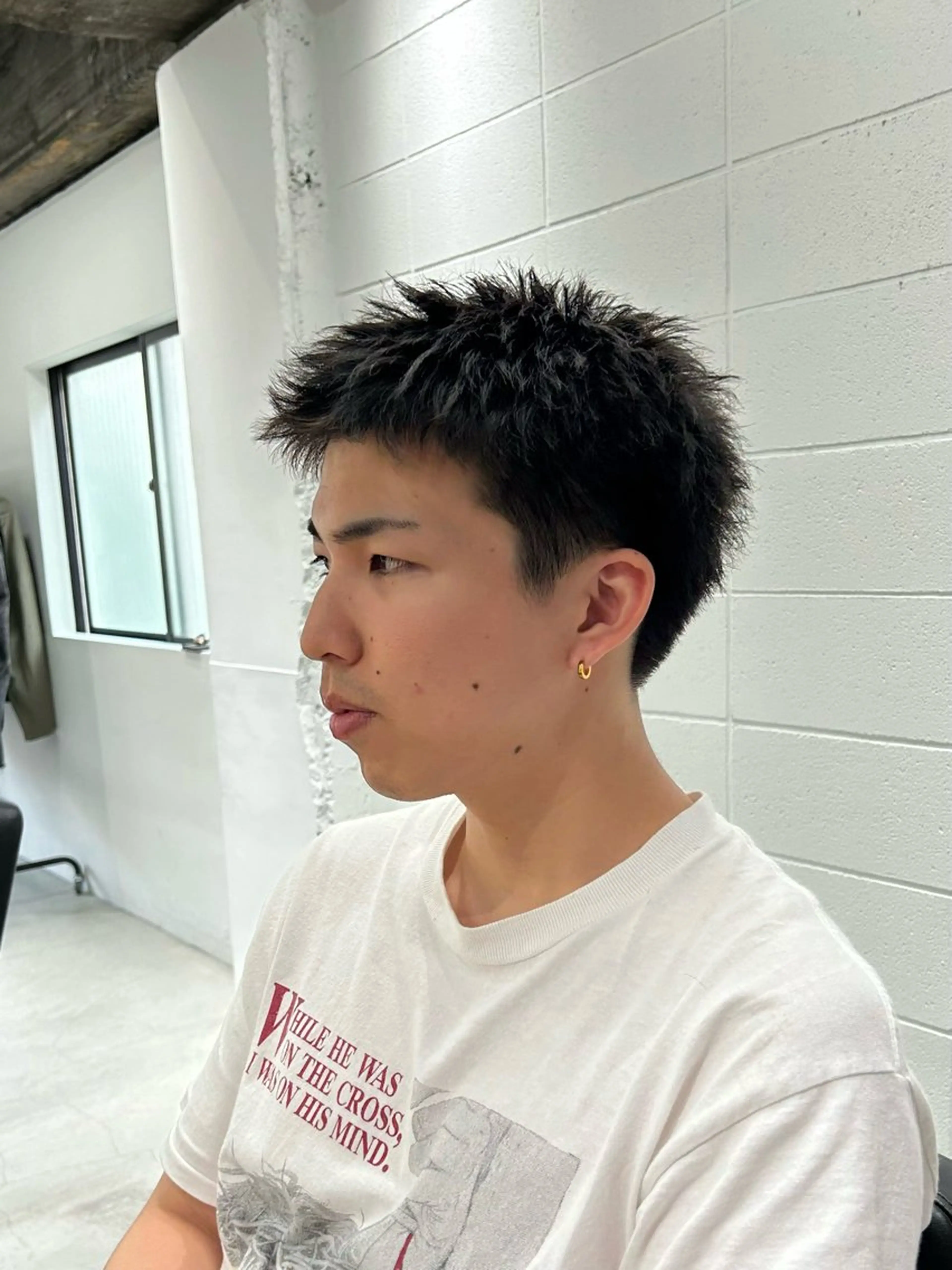 ショート パーマ メンズ fifth 原宿　【フィフス】所属・fifth/メンズ パーマ/川﨑泰就のヘアスタイル