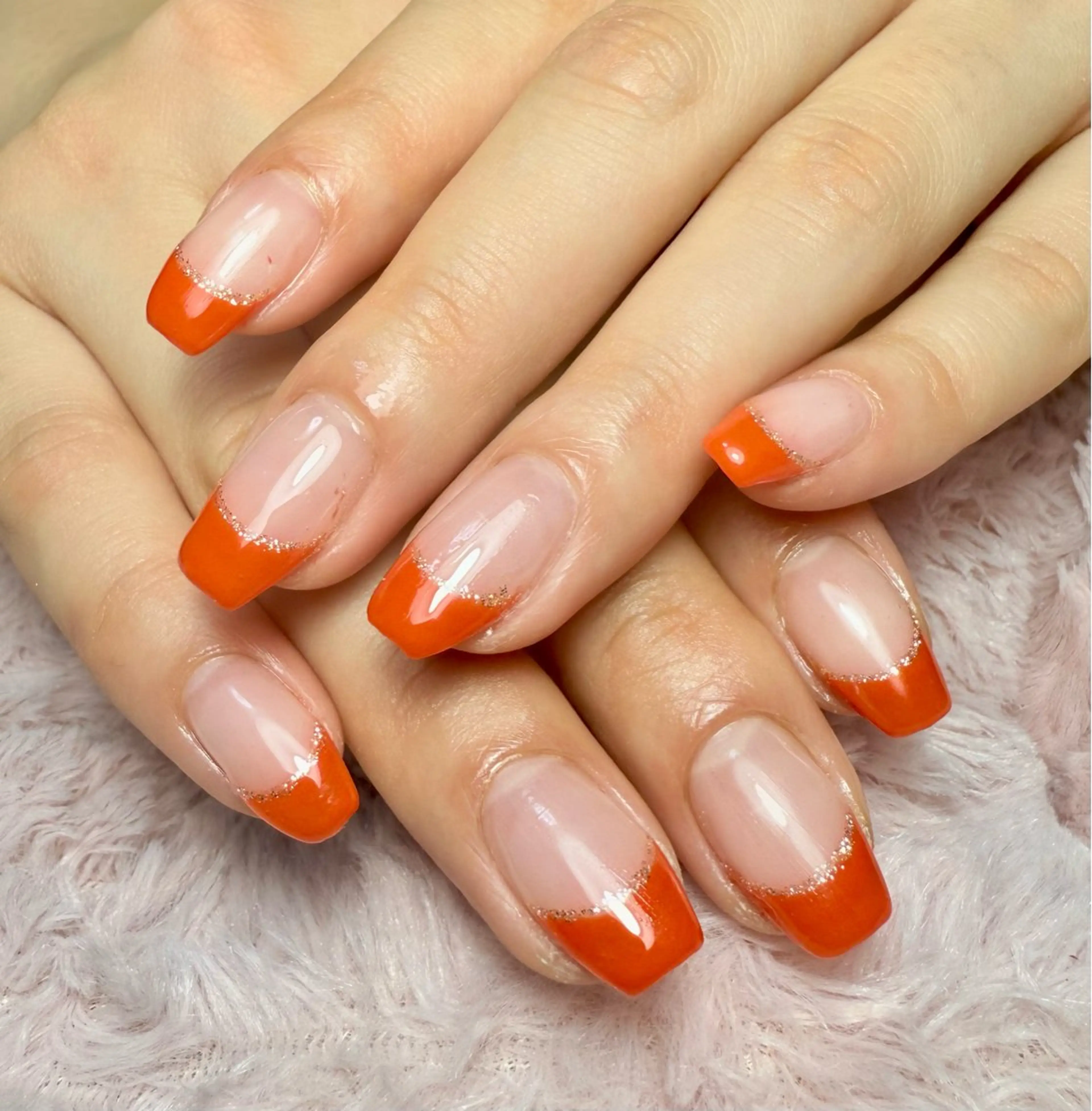 ネイル アートネイル チークネイル フラッシュネイル フラッシュマグ フレンチネイル M.N_ nailのネイルデザイン