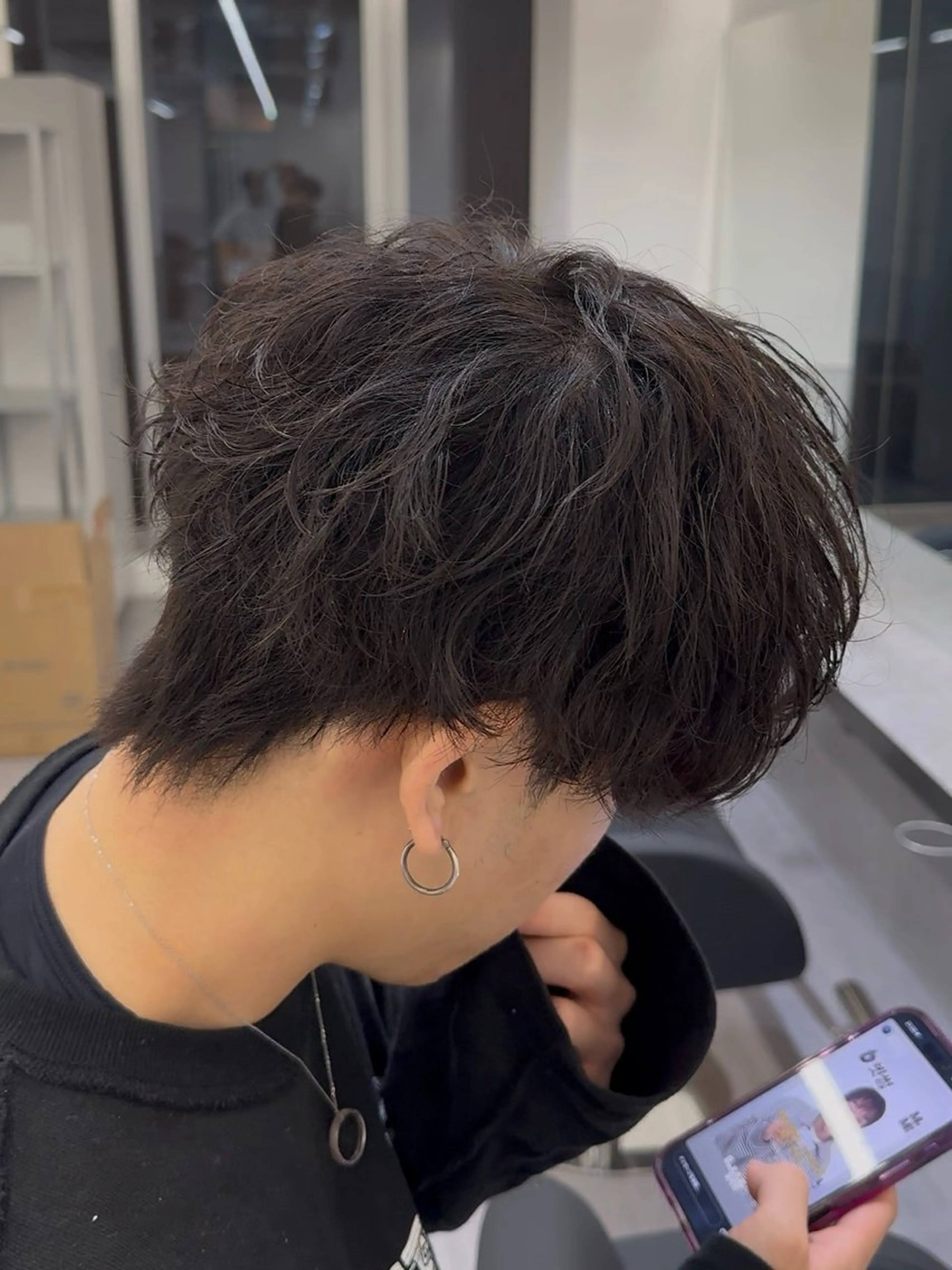 ショート パーマ メンズ メンズパーマ カット パーマ タクミ/名駅/栄 メンズ特化型美容師のヘアスタイル