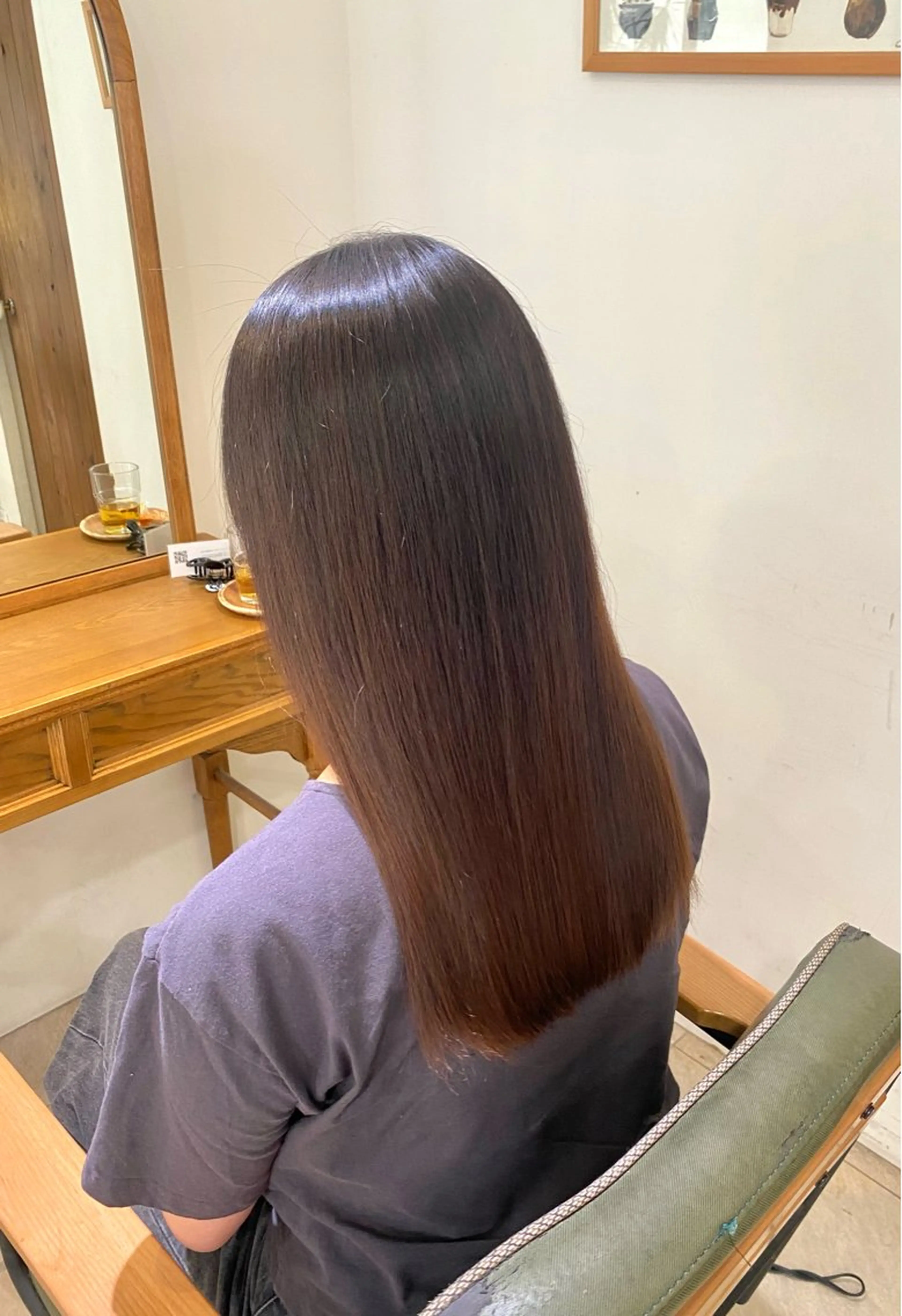 ロング カット ヘアカラー LiC えりのヘアスタイル