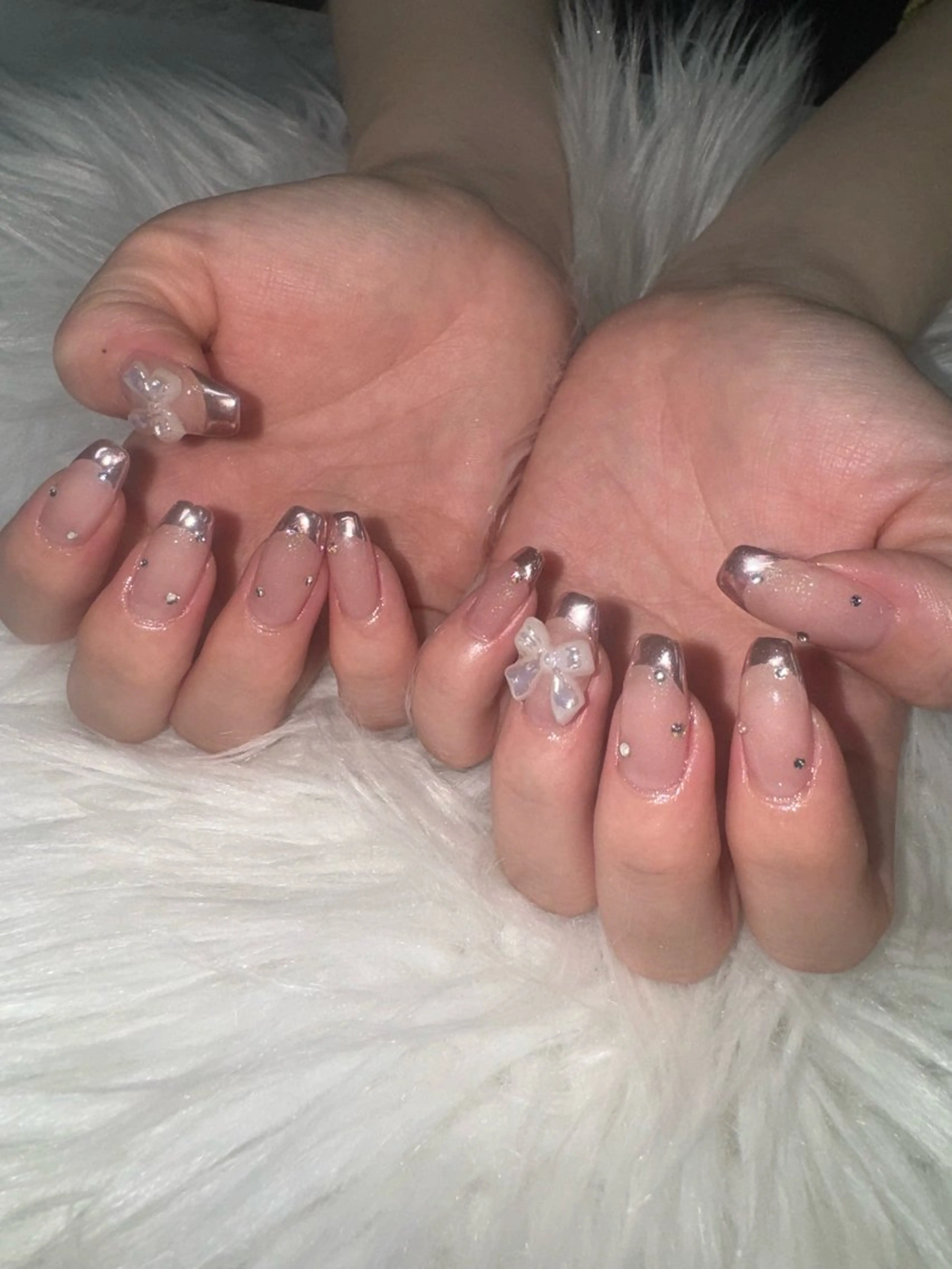 ネイル フレンチネイル ミラーネイル ETOILE BEAUTY【エトワールビューティー】所属・ETOILE HARUNAのネイルデザイン