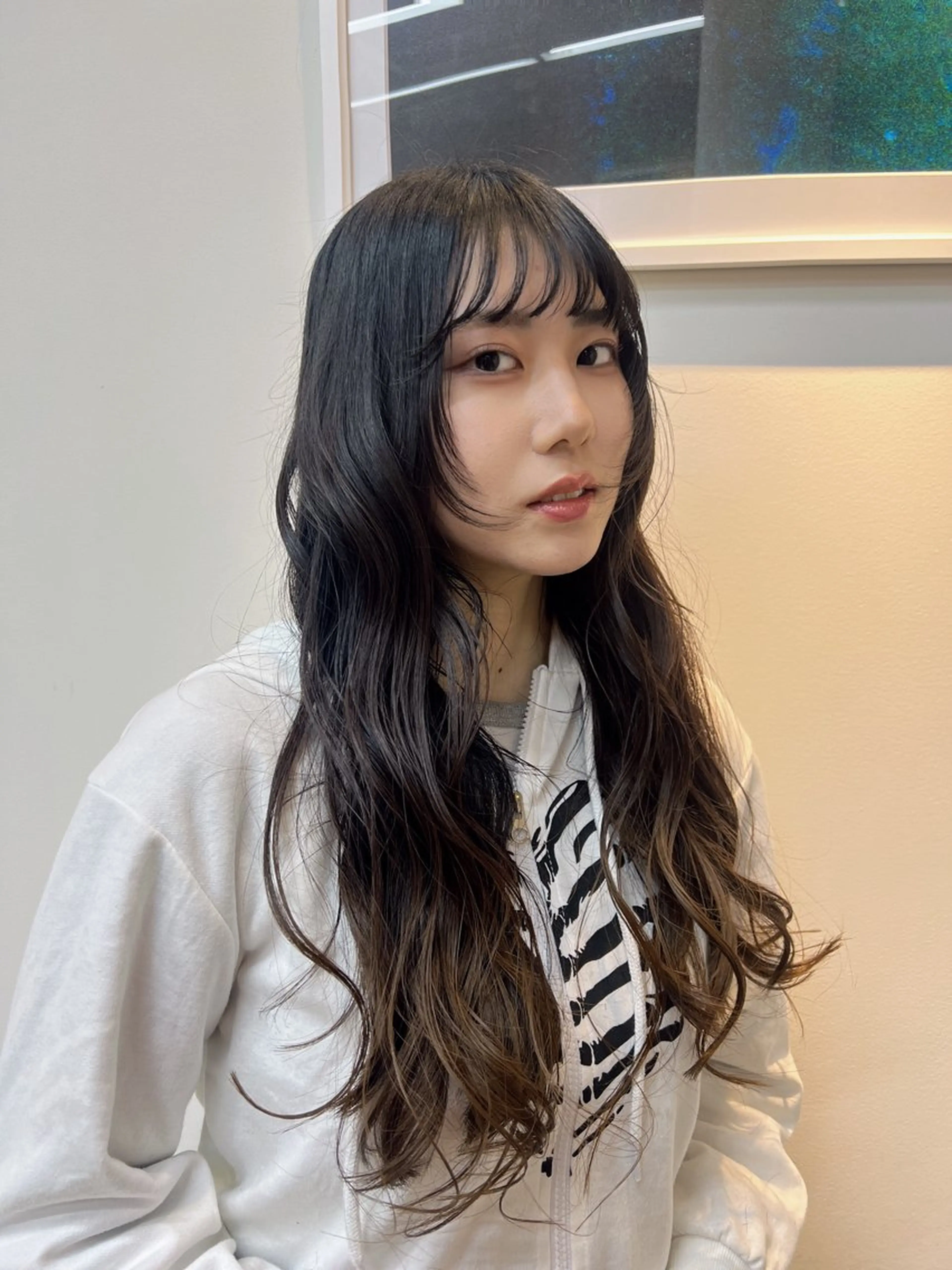 ロング 顔周りカット ロング トリートメント mee.所属・透明感カラー /あづき⭐️のヘアスタイル