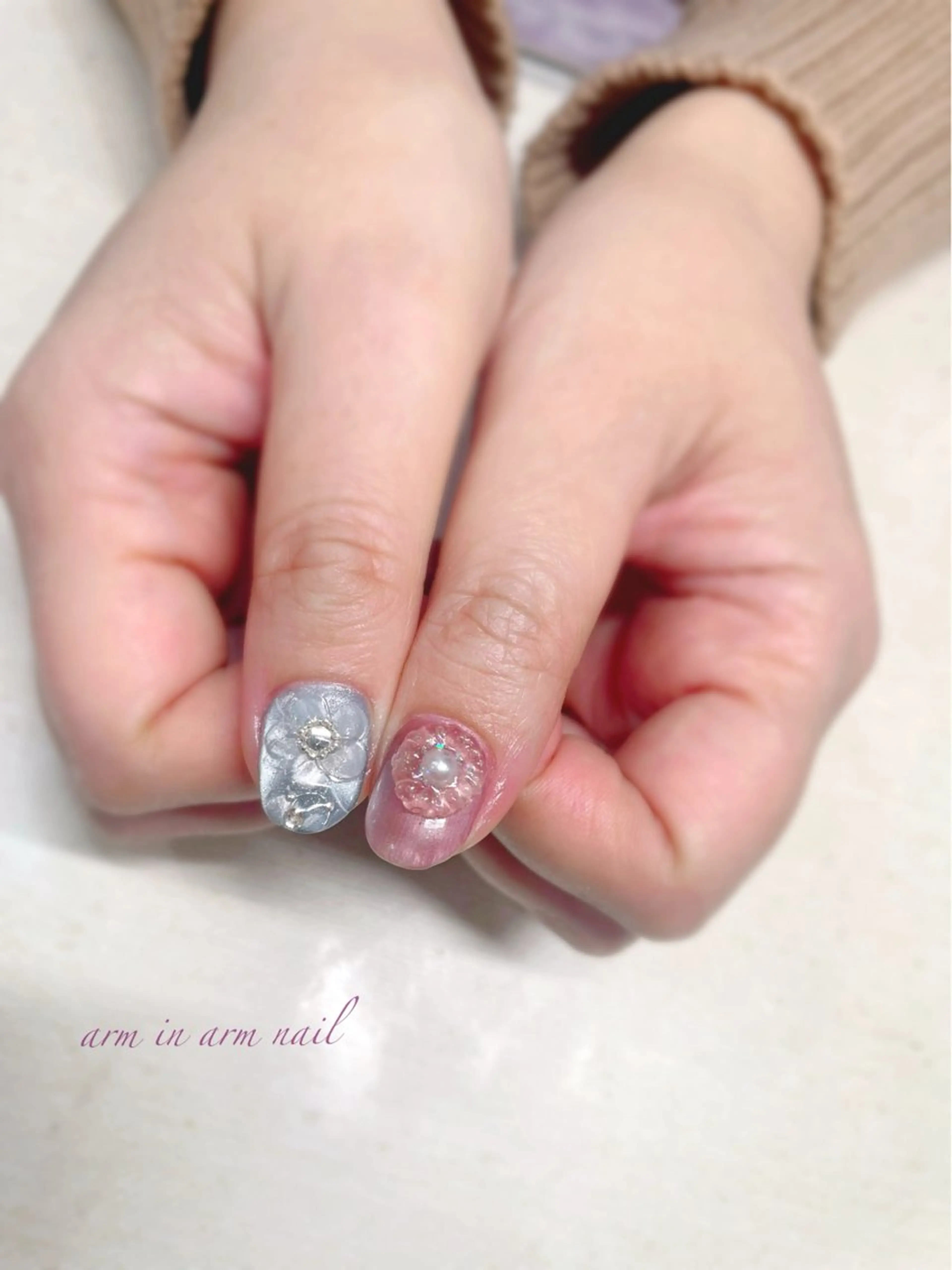 ネイル arm in arm ︎✿Yamamotoのマツエク・マツパデザイン