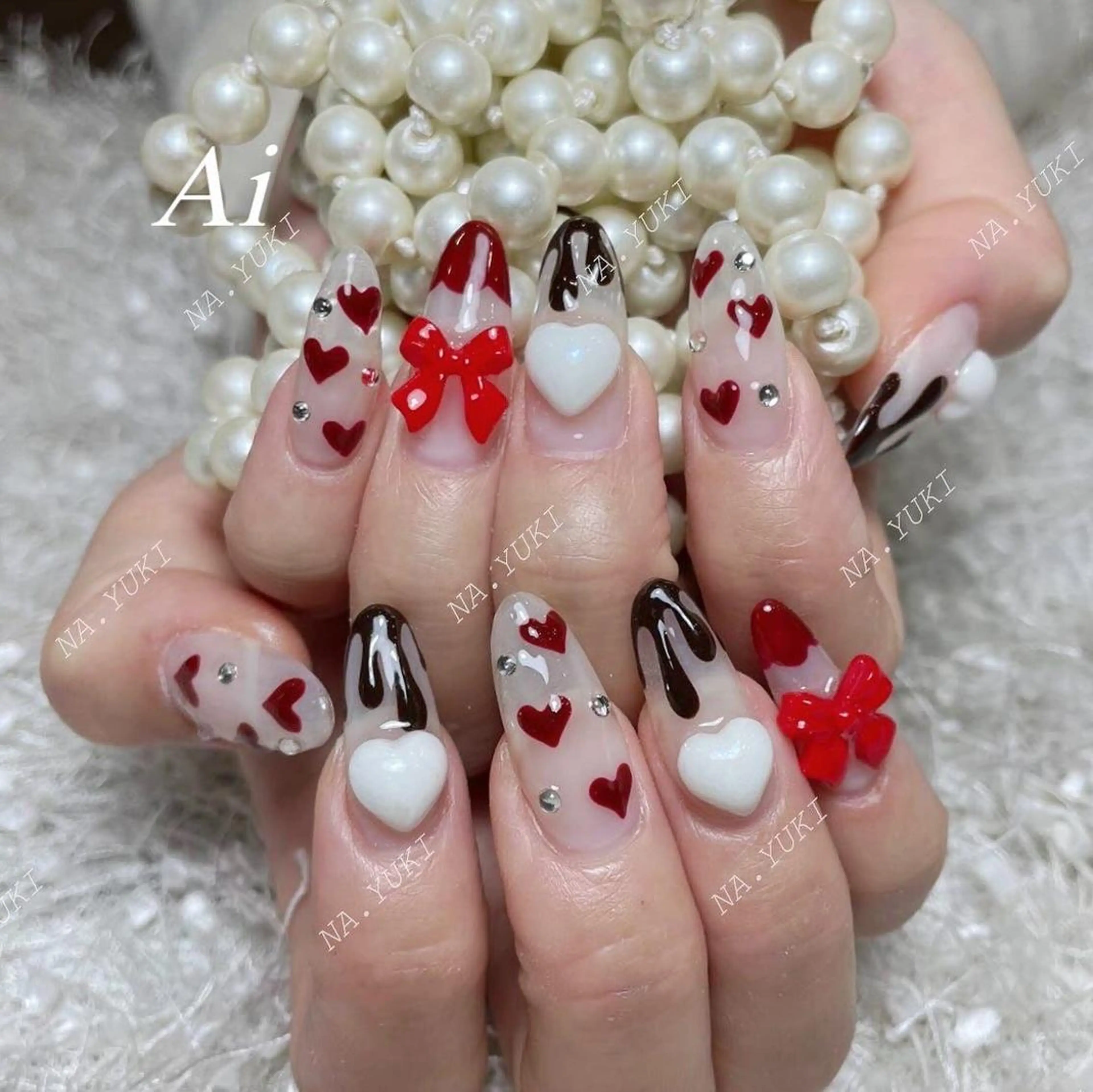 ネイル ハンドネイル ハンドケア 🌷 Mooning 🌷のネイルデザイン