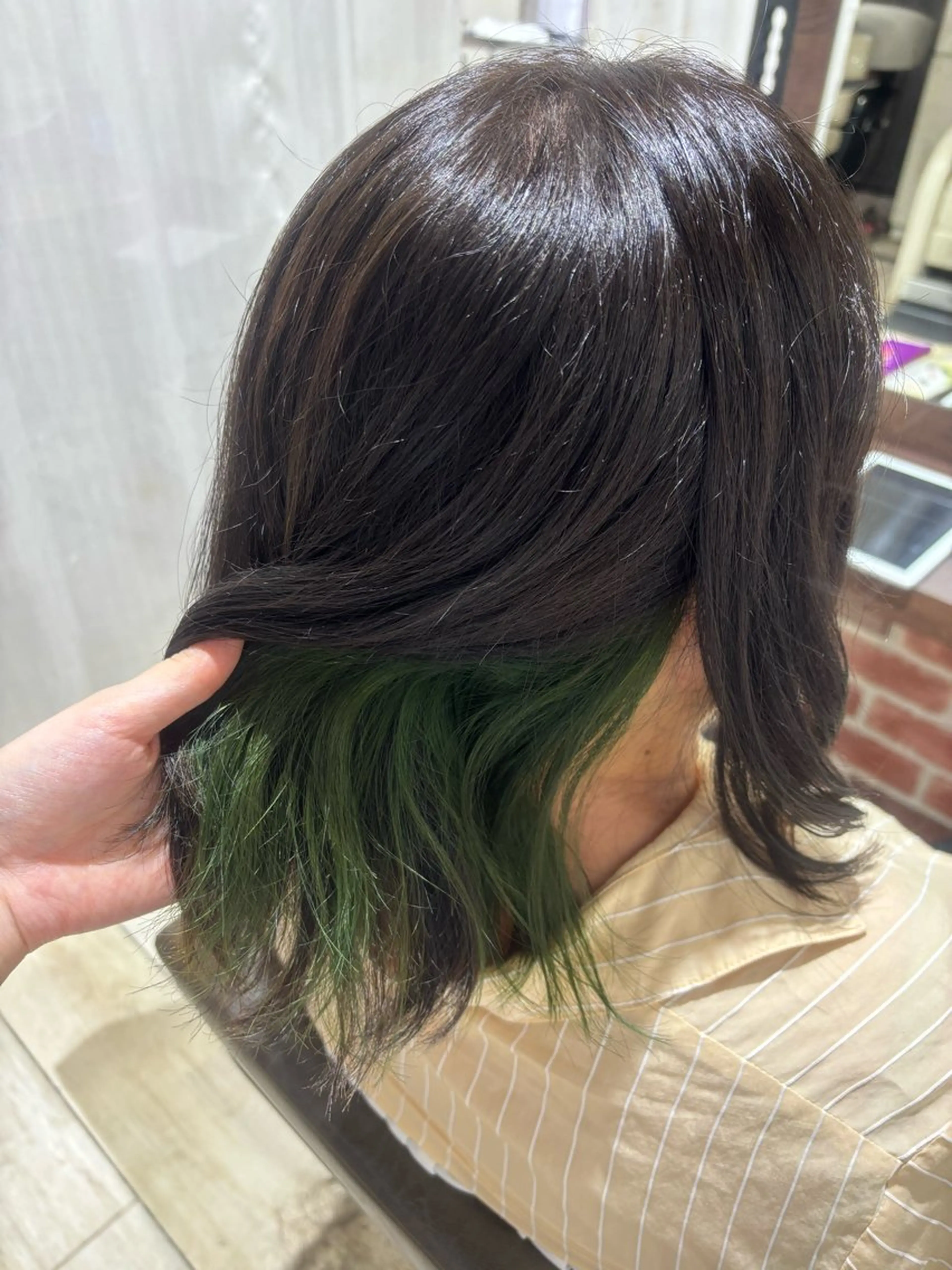 ミディアム カラー インナーカラー もり はなののヘアスタイル