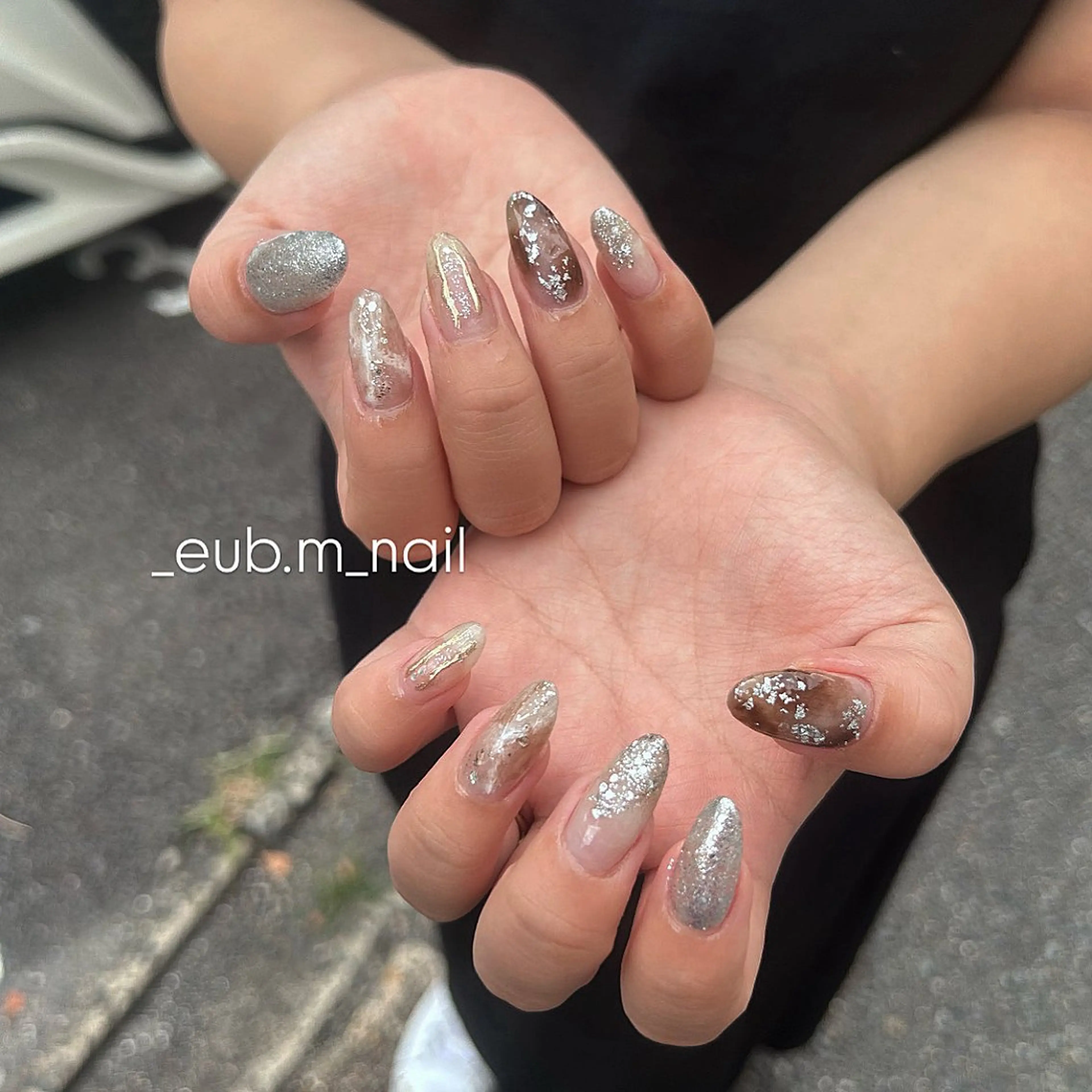 ネイル ニュアンスネイル ハンドネイル 深夜ネイルサロン eub.m_nailのネイルデザイン