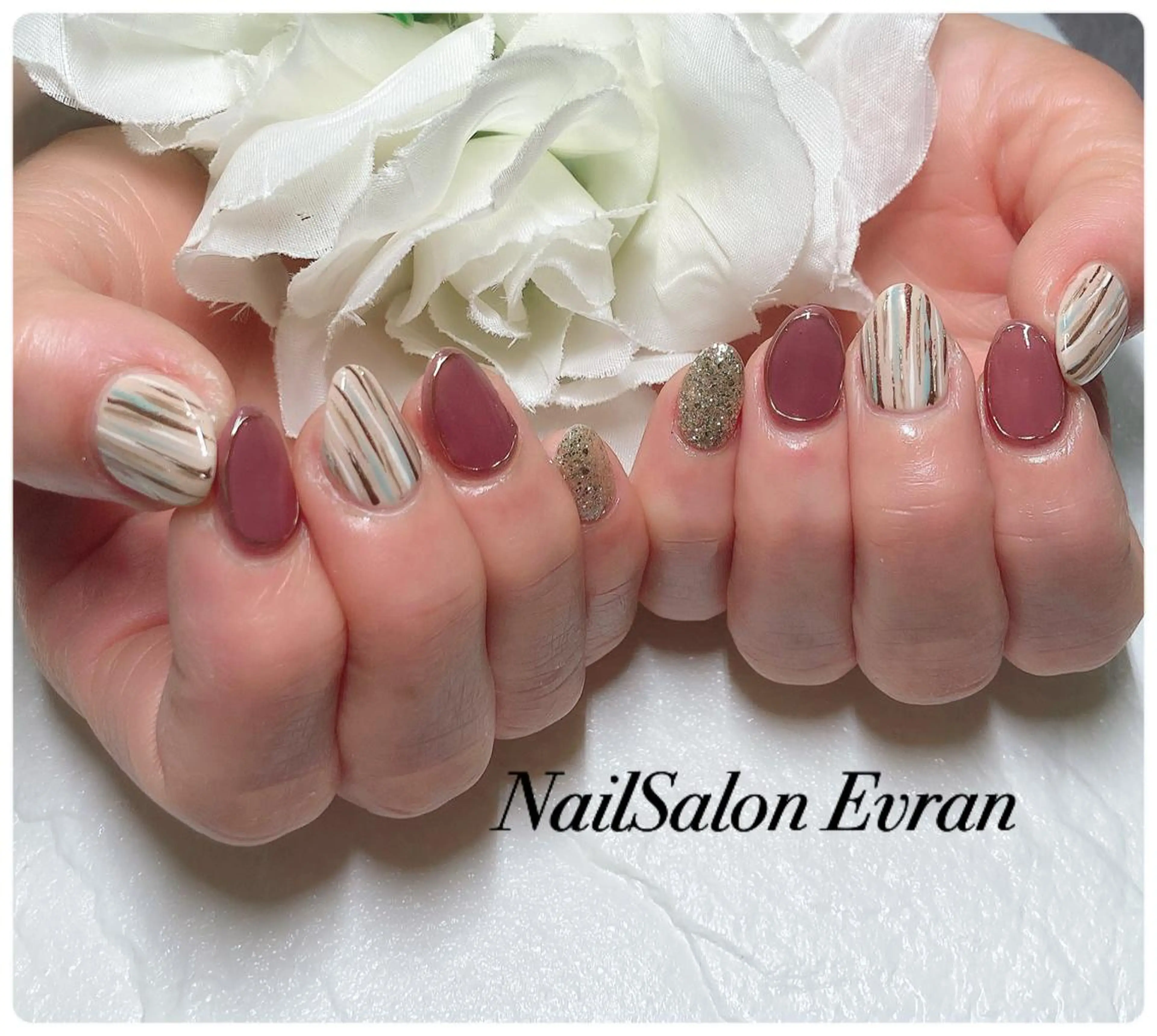 ネイル 冬ネイル Nail salon Evranのネイルデザイン