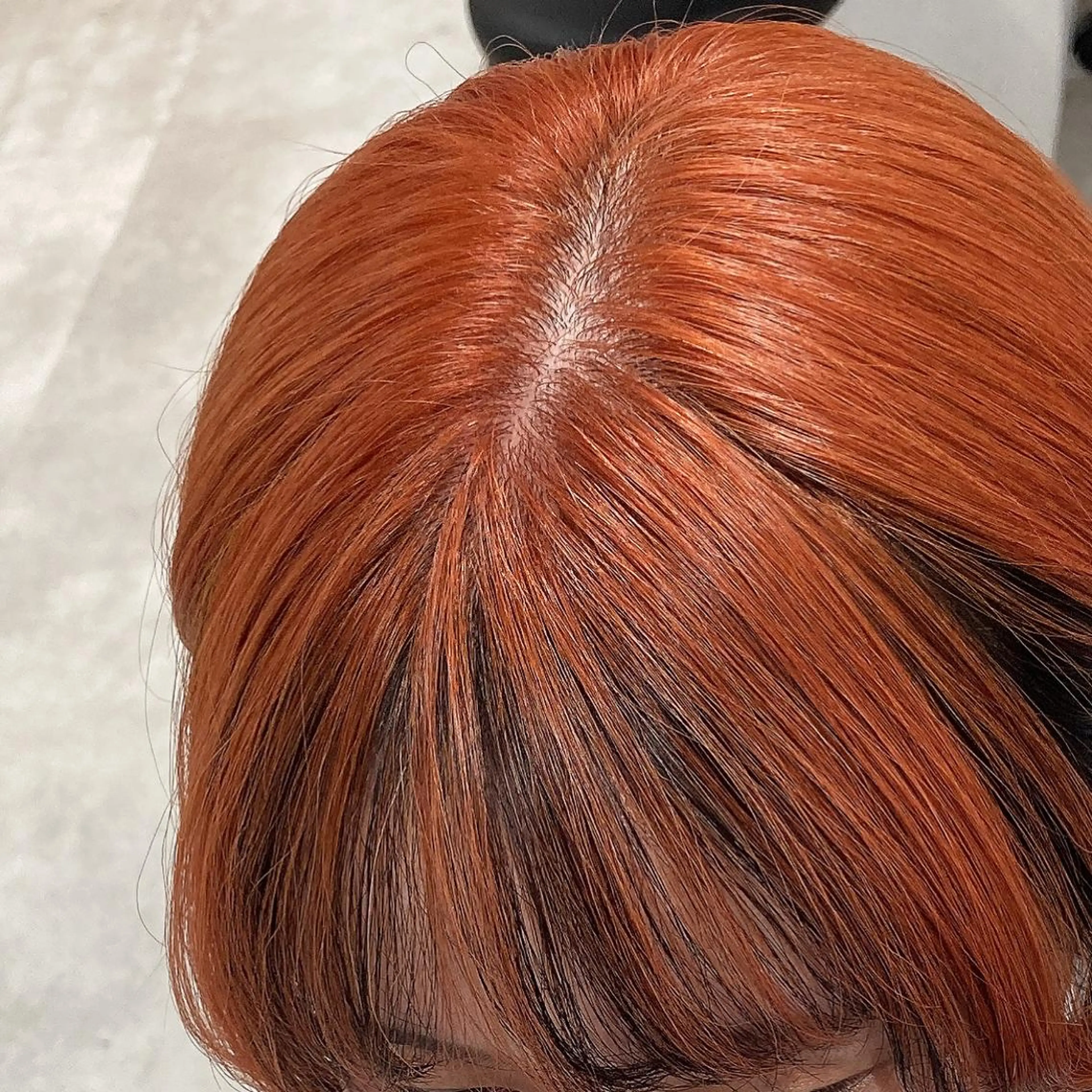 ミディアム カラー ブリーチ グレージュ オレンジ カット ヘアカラー トリートメント GO TODAY  SHAIRE  SALON   渋谷モディ所属・スキバサミを使わない カット🌼唯🌼のヘアスタイル