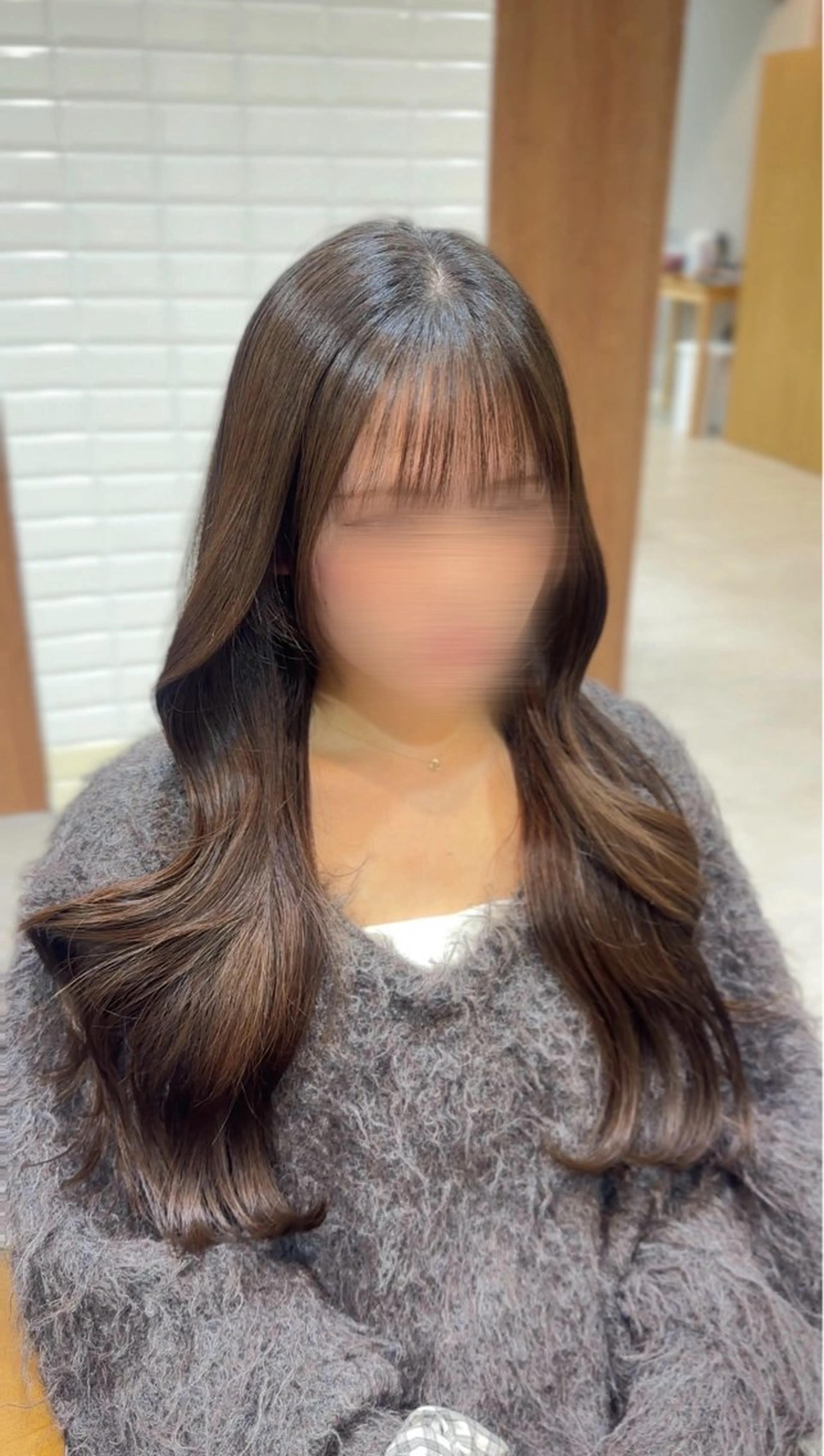 ロング カット トリートメント honoka/レイヤ ー/艶感カラー/韓国のヘアスタイル