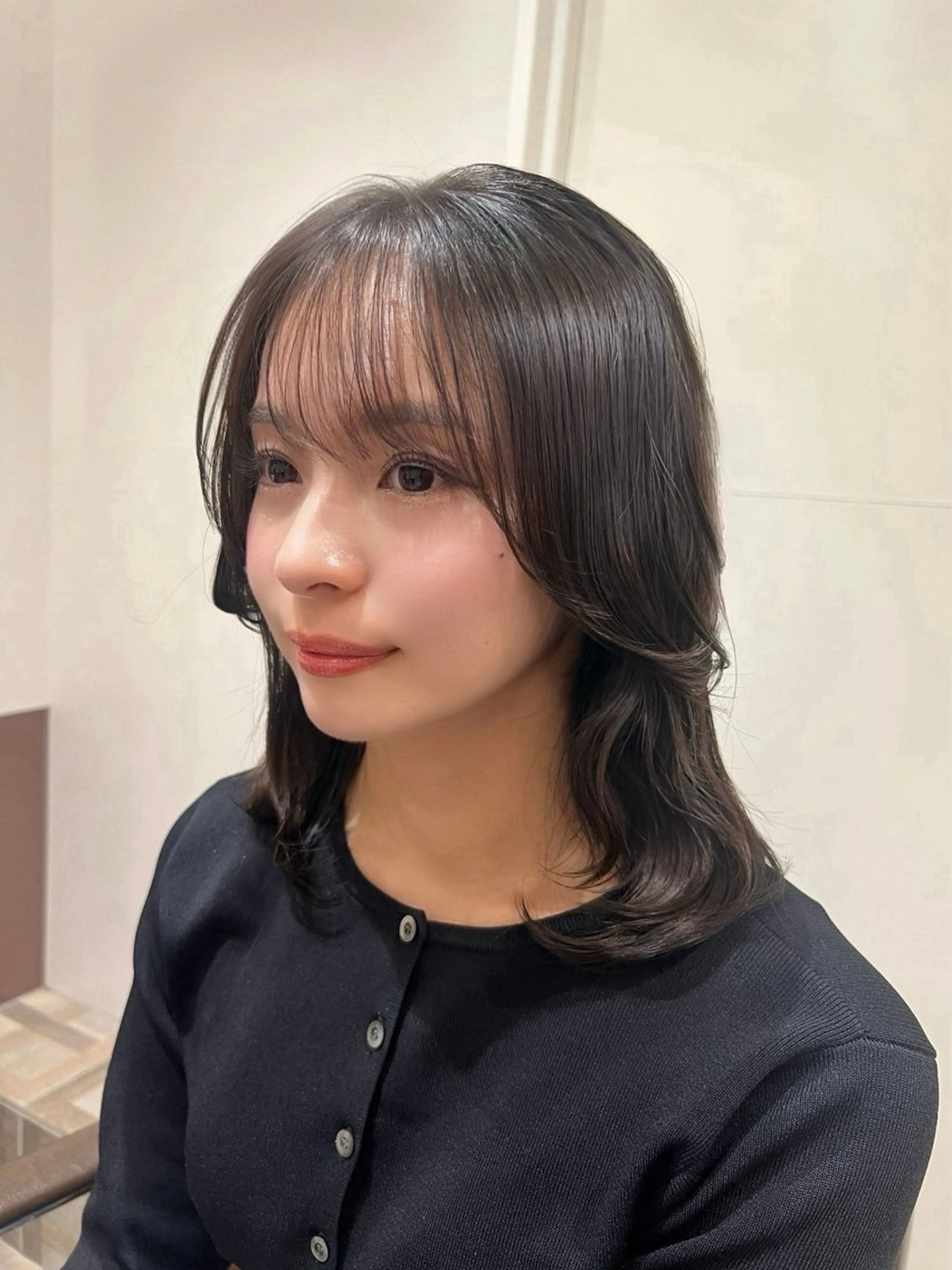 セミロング カラー Euphoria新宿店所属・韓国ヘア、カラー/ 縮毛矯正/SHOKIのヘアスタイル