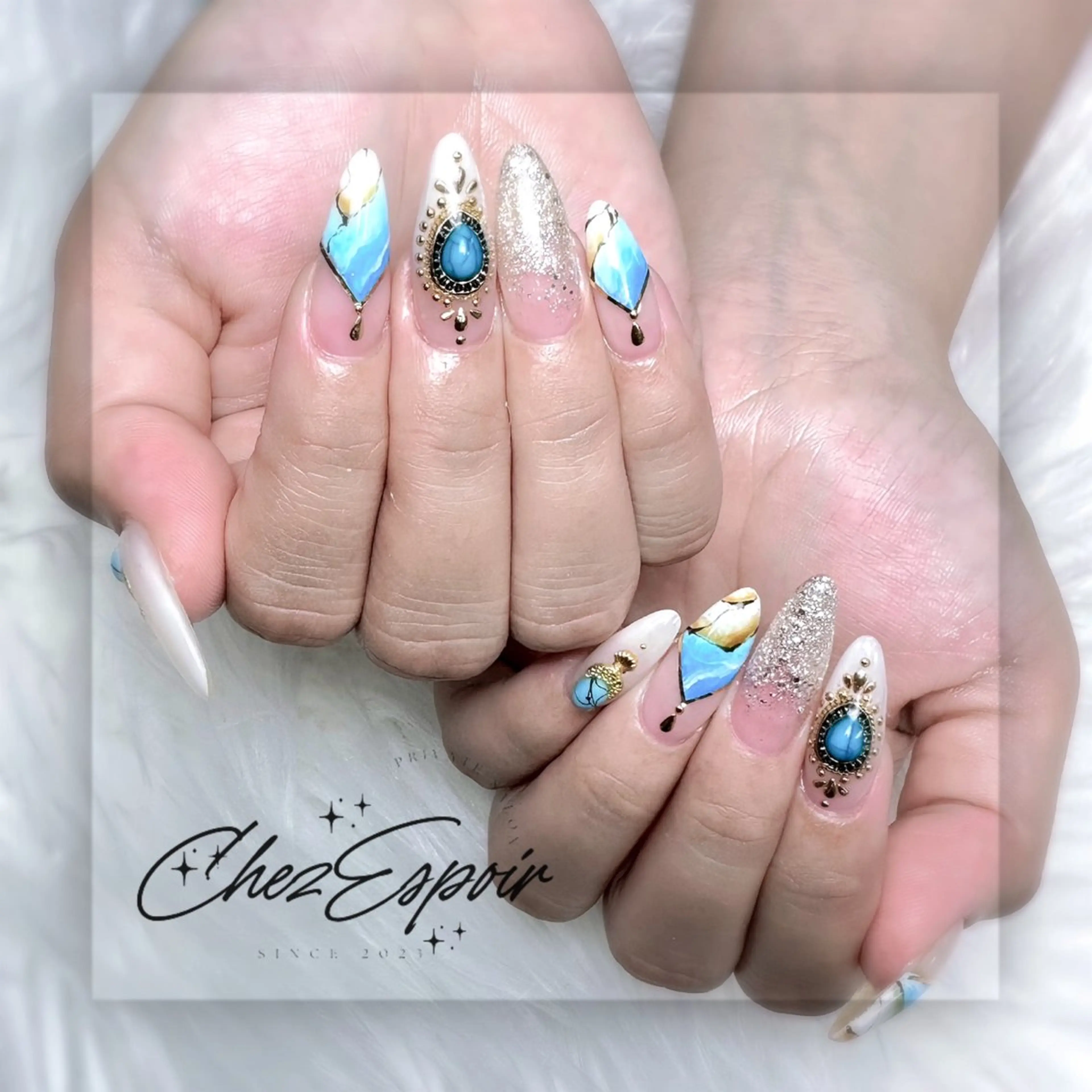 ネイル 持ち込み ハンドネイル ChezEspoir 佐藤のネイルデザイン