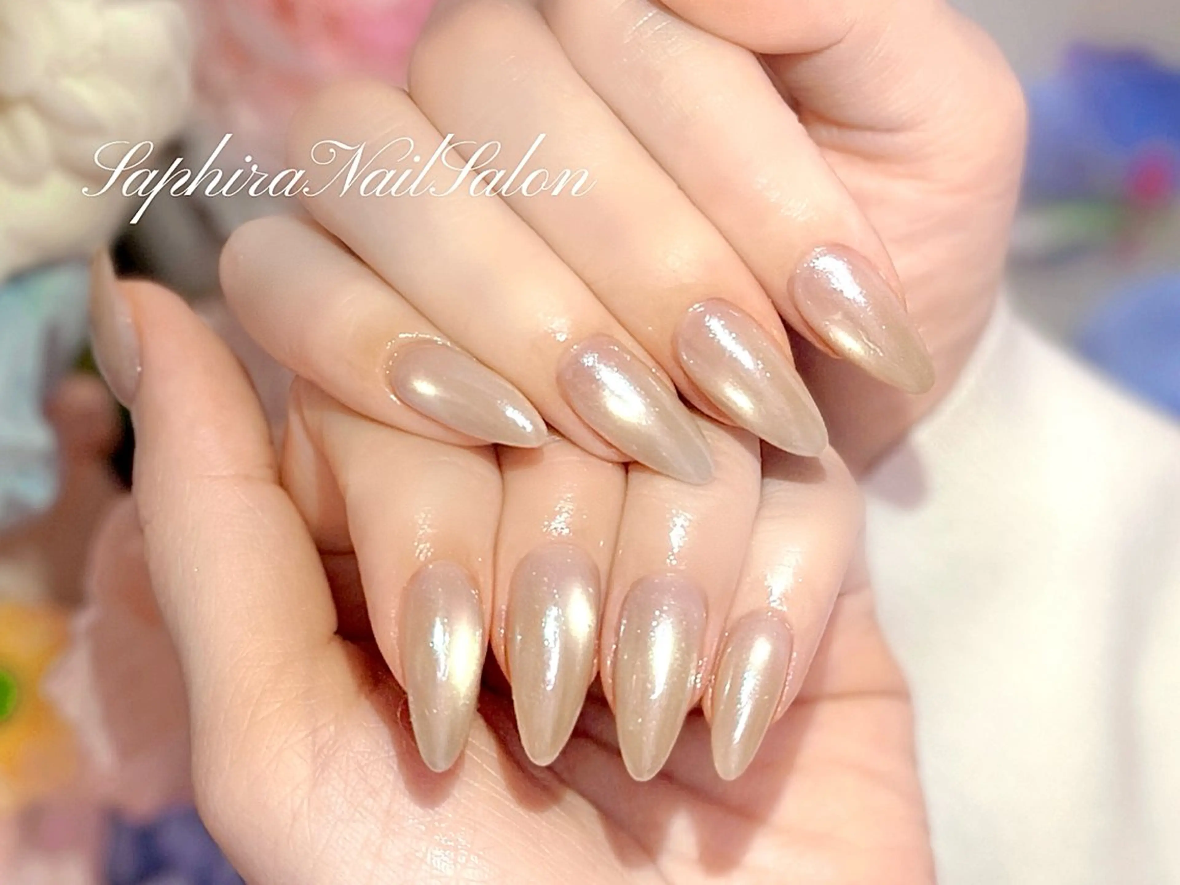 カラー ハンドネイル Saphiraネイル サロン錦糸町のネイルデザイン