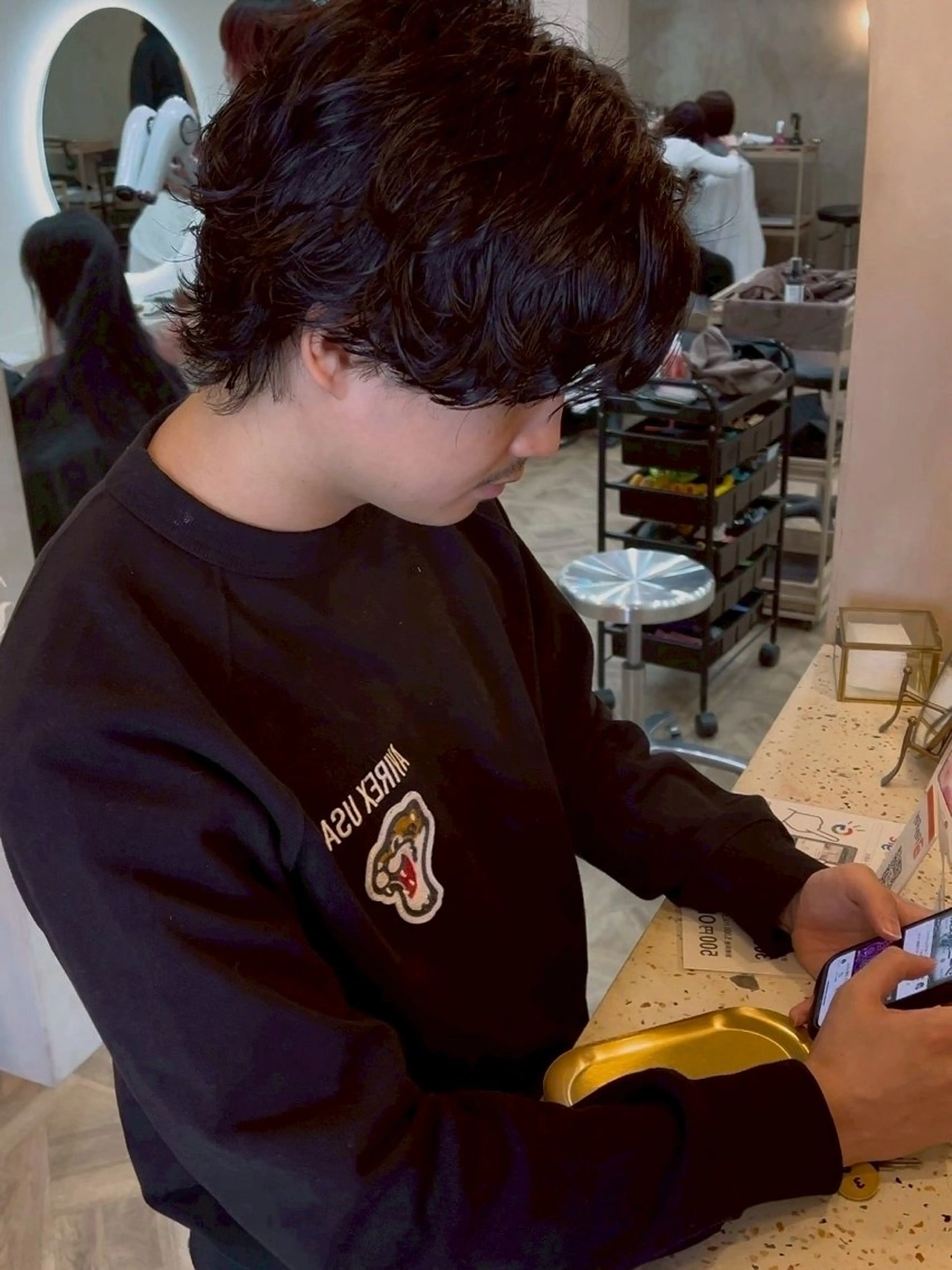 パーマ メンズ カット パーマ メンズパーマ／長岡 坂口祥貴のヘアスタイル